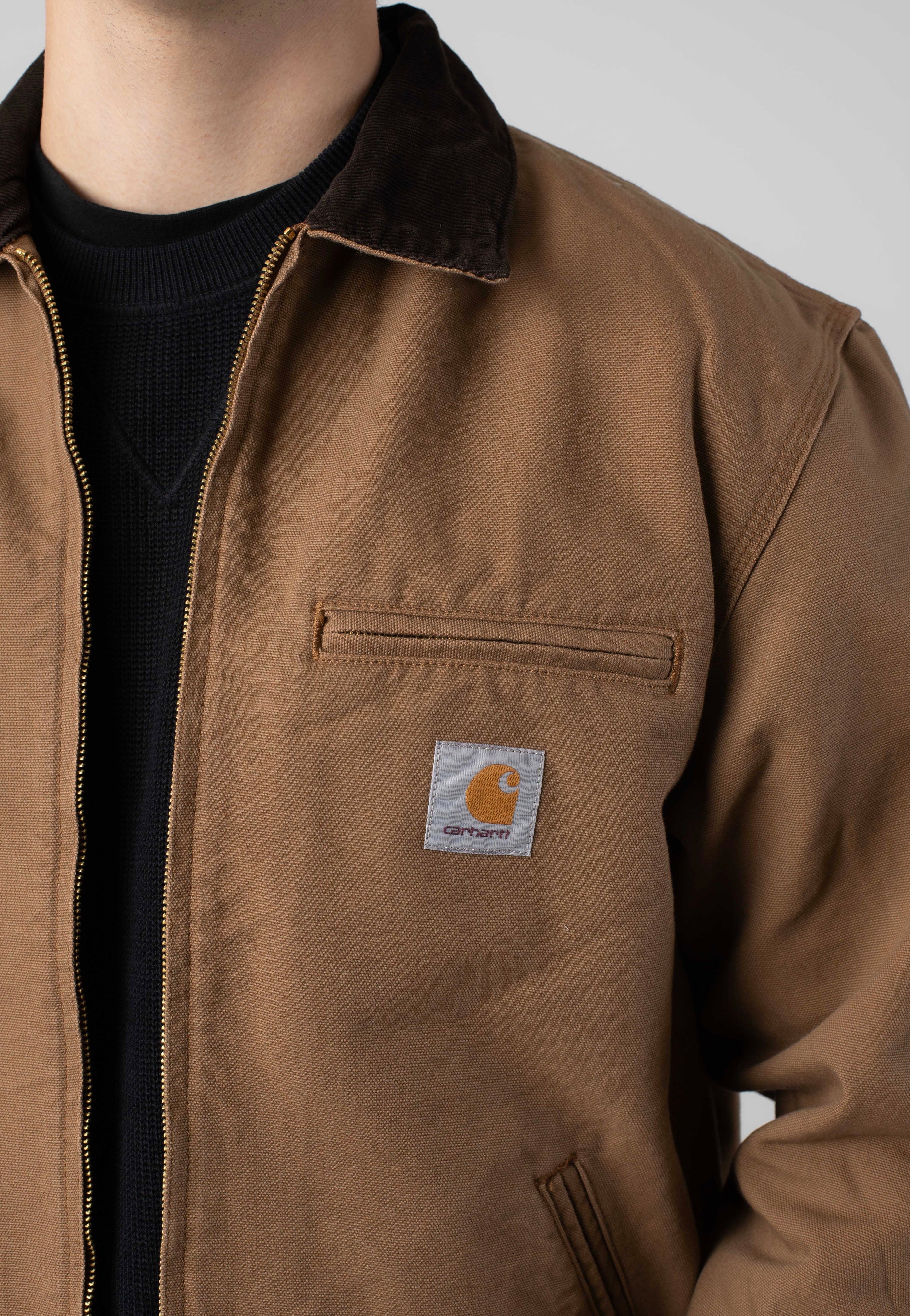 Carhartt WIP - Detroit Rinsed Hamilton Brown/Tobacco - Jacket | Men-Image