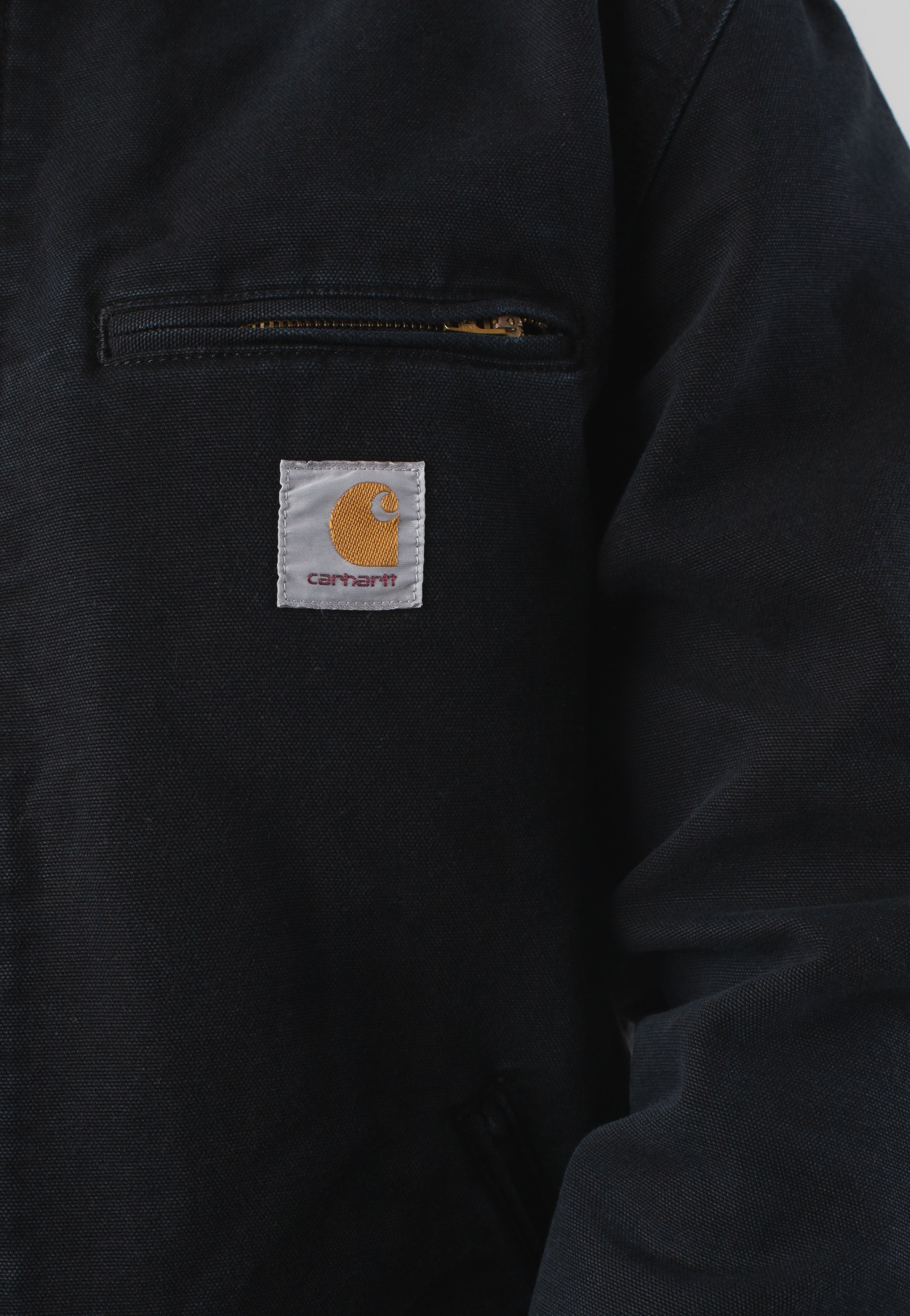 Carhartt WIP - Detroit Stone Canvas Black/Black - Jacket | Men-Image