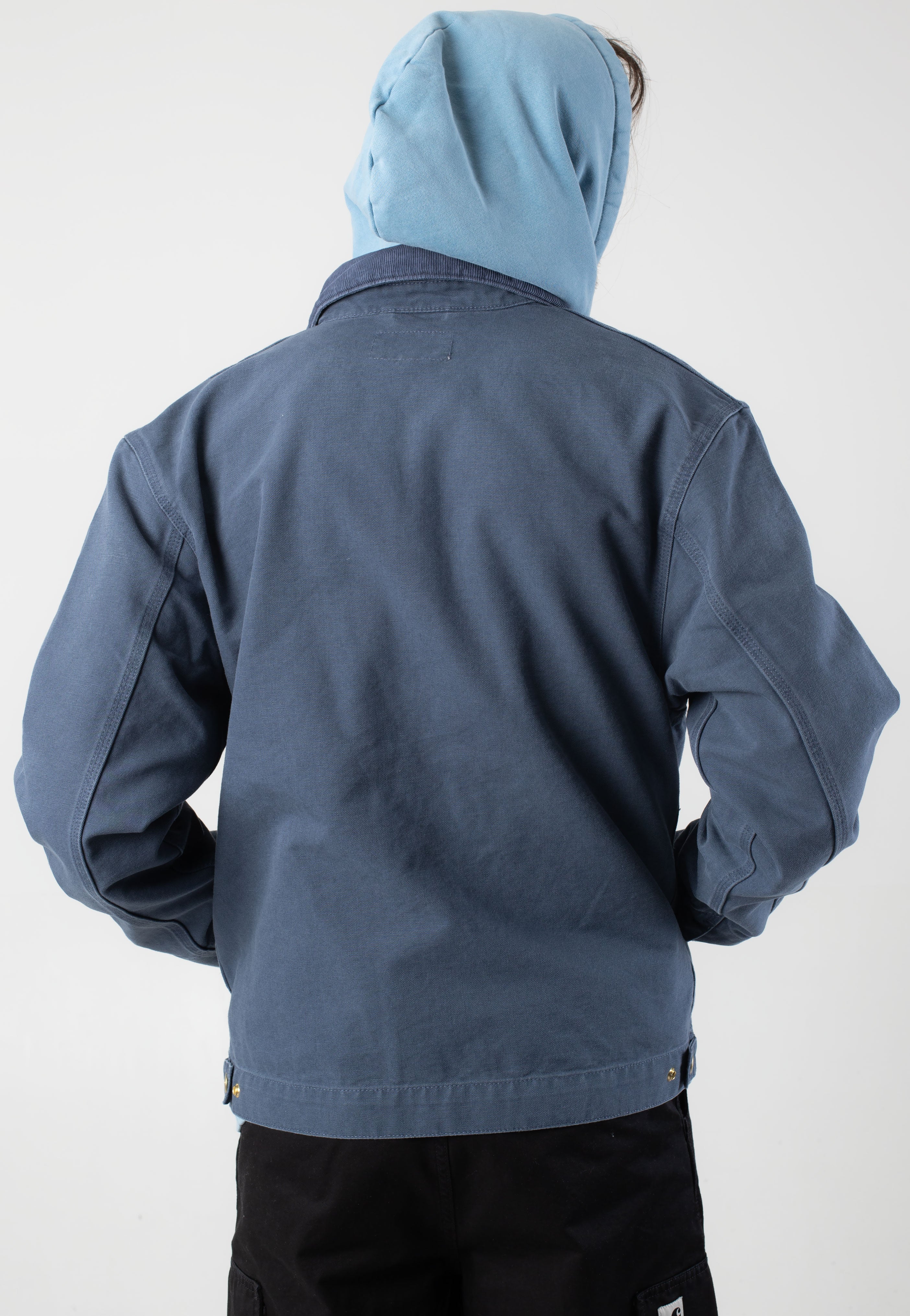Carhartt WIP - Detroit Stone Canvas Dusky Blue/Dusky Blue - Jacket | Men-Image