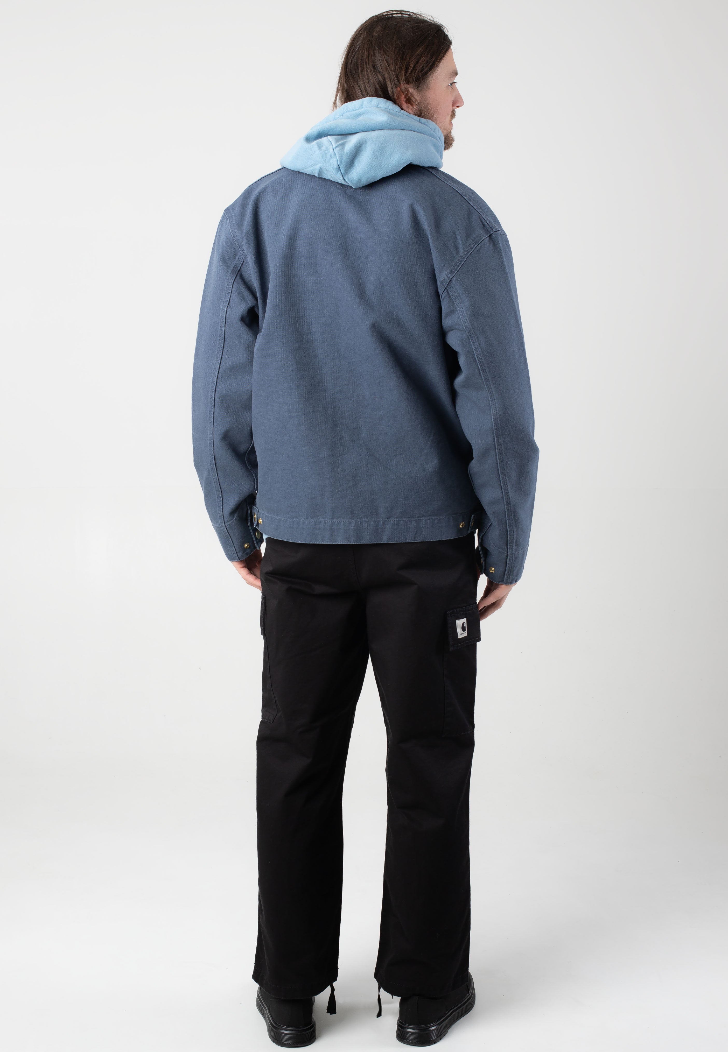 Carhartt WIP - Detroit Stone Canvas Dusky Blue/Dusky Blue - Jacket | Men-Image
