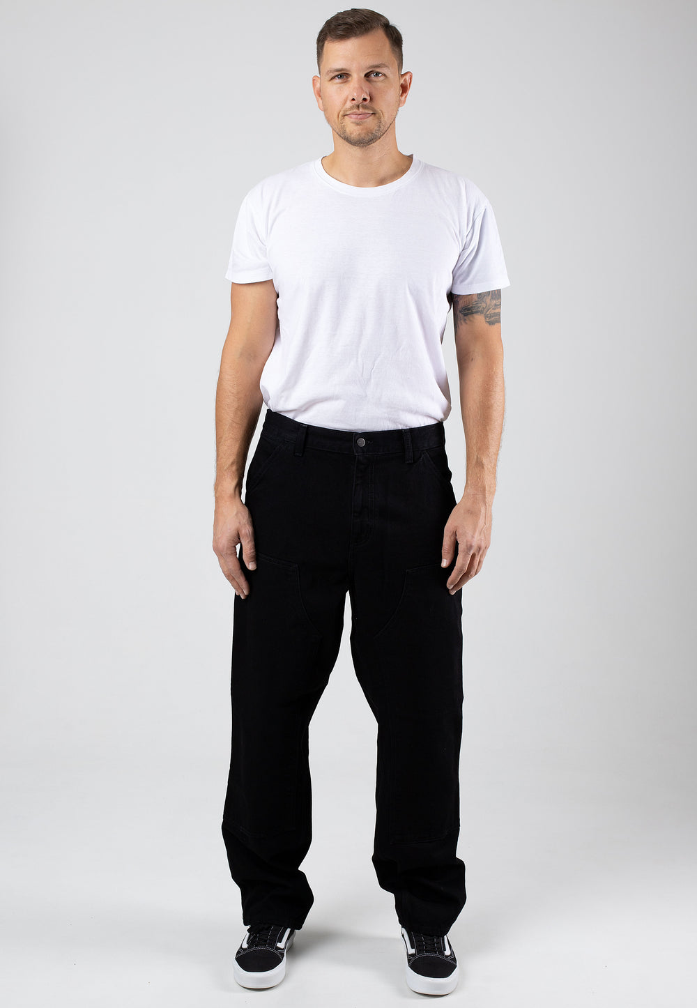 Carhartt WIP - Double Knee Rinsed Black - Jeans | Impericon