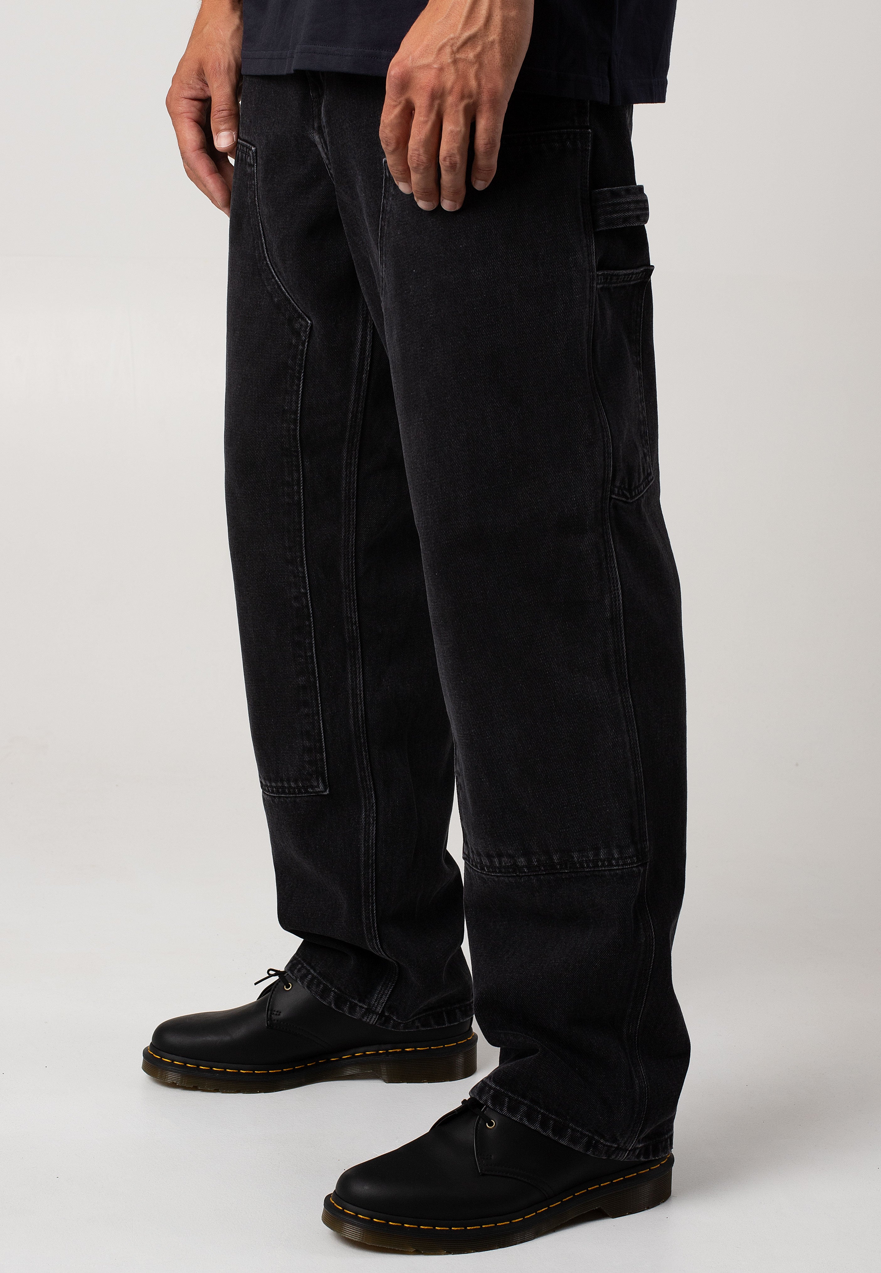 Carhartt WIP - Double Knee Stone Washed Black - Jeans | Impericon