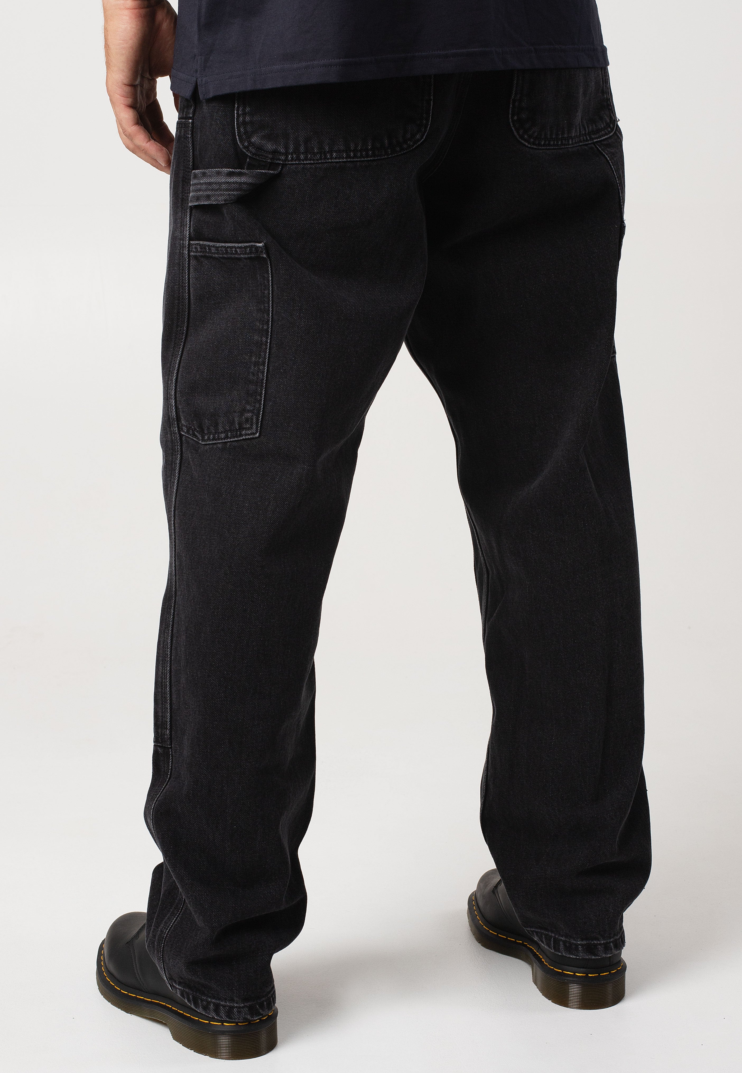 Carhartt WIP - Double Knee Stone Washed Black - Jeans | Men-Image