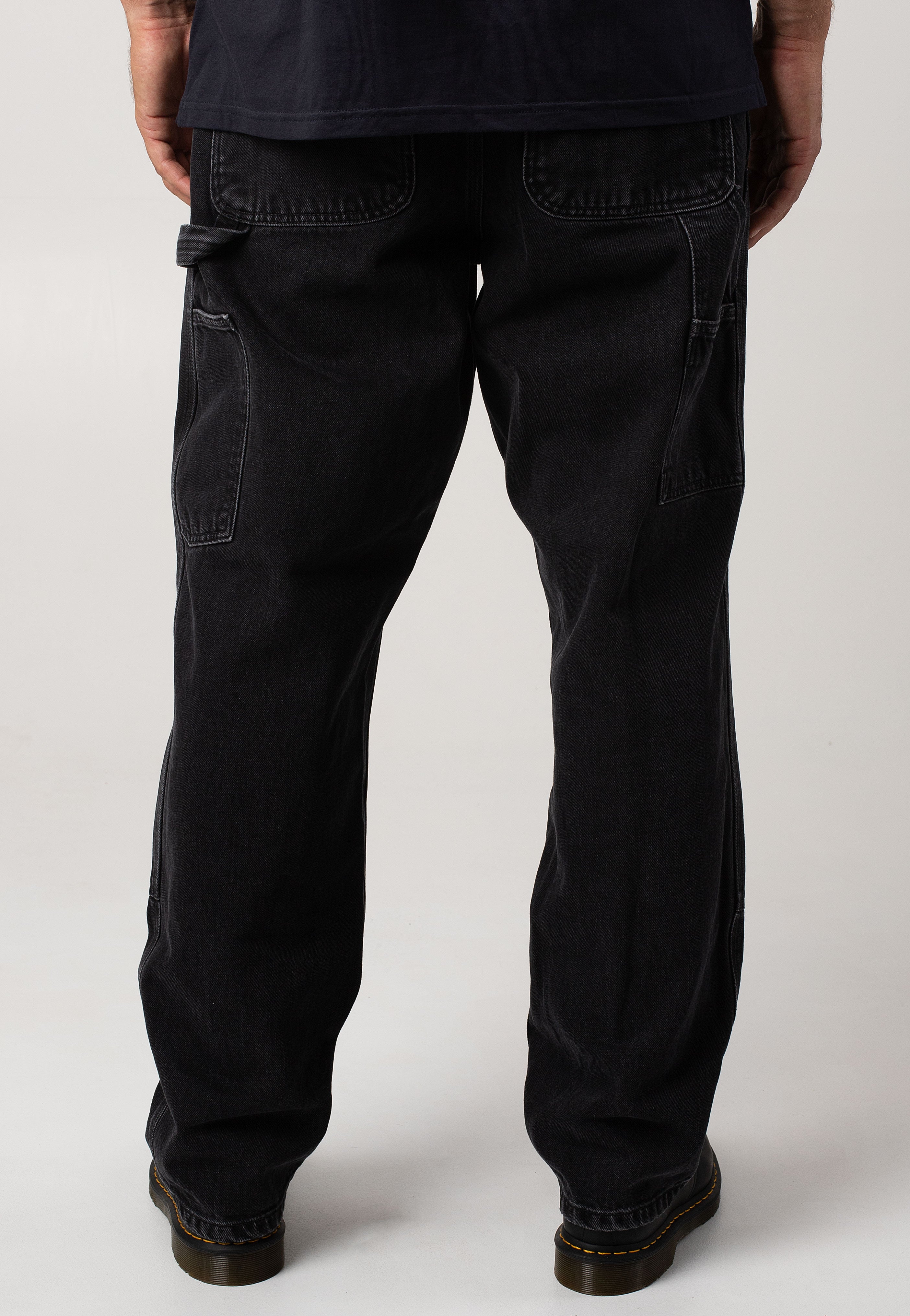 Carhartt WIP - Double Knee Stone Washed Black - Jeans | Men-Image