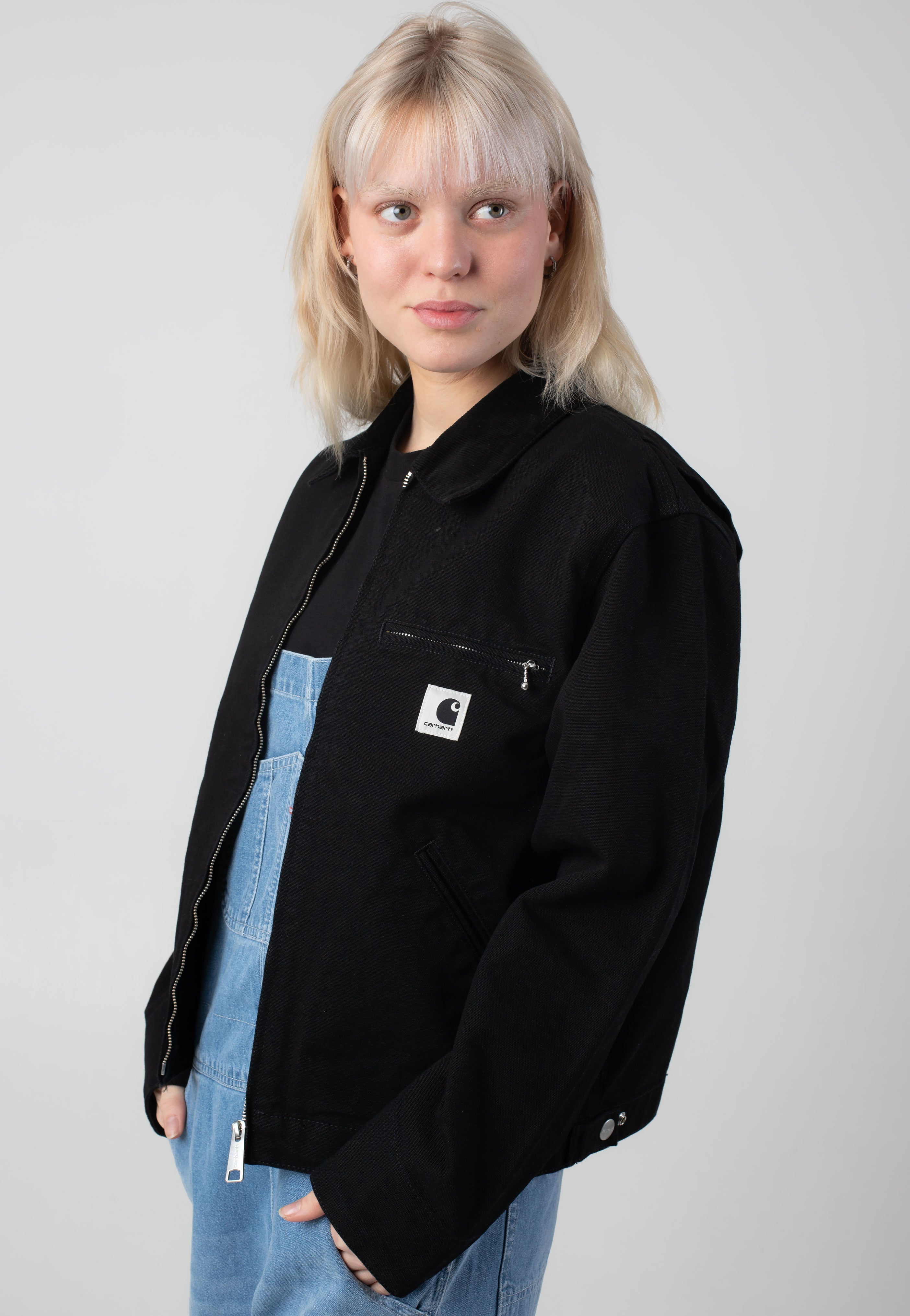 Carhartt WIP - W' Og Detroit Rinsed Black/Black - Jacket | Women-Image