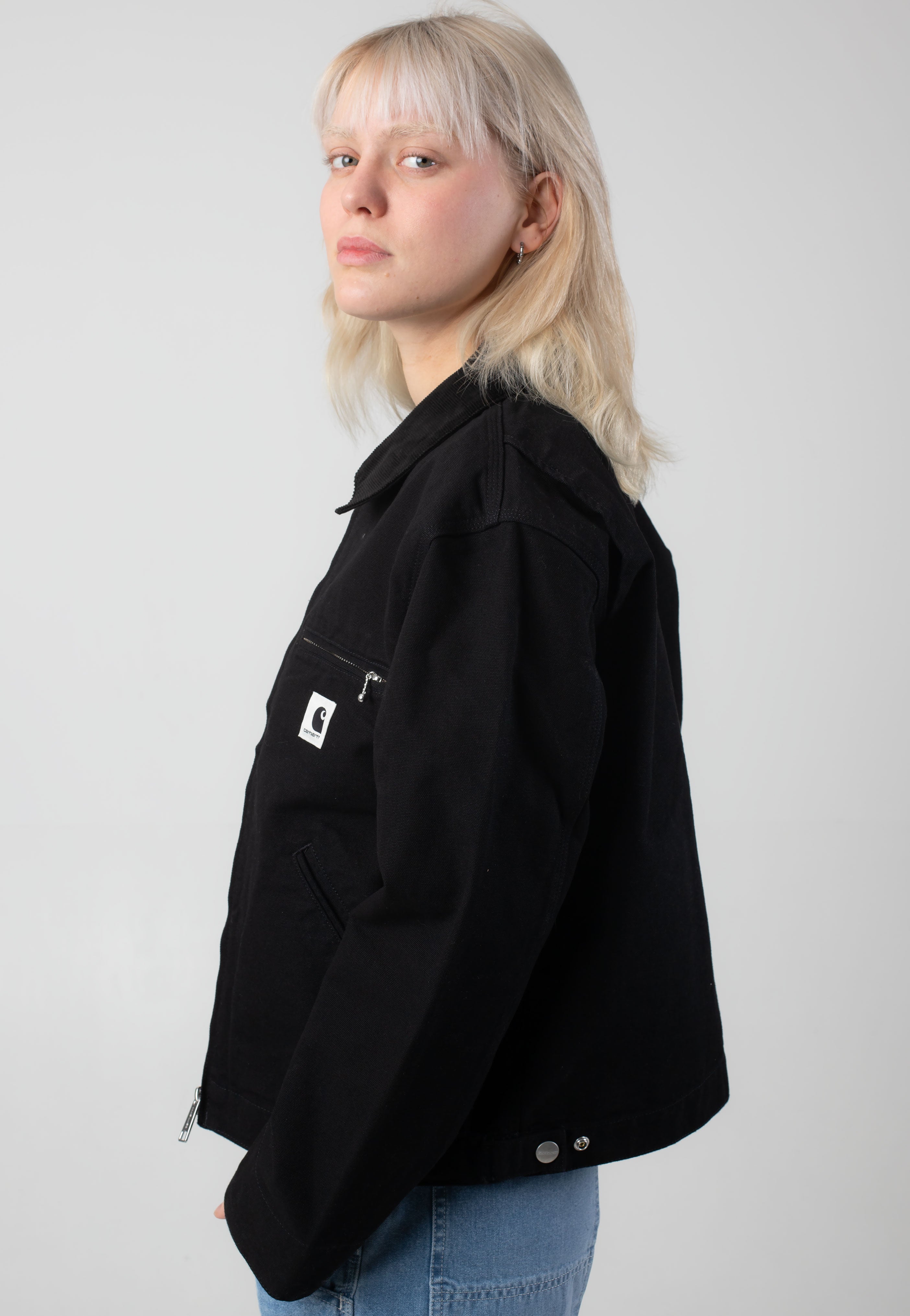 Carhartt WIP - W' Og Detroit Rinsed Black/Black - Jacket | Women-Image
