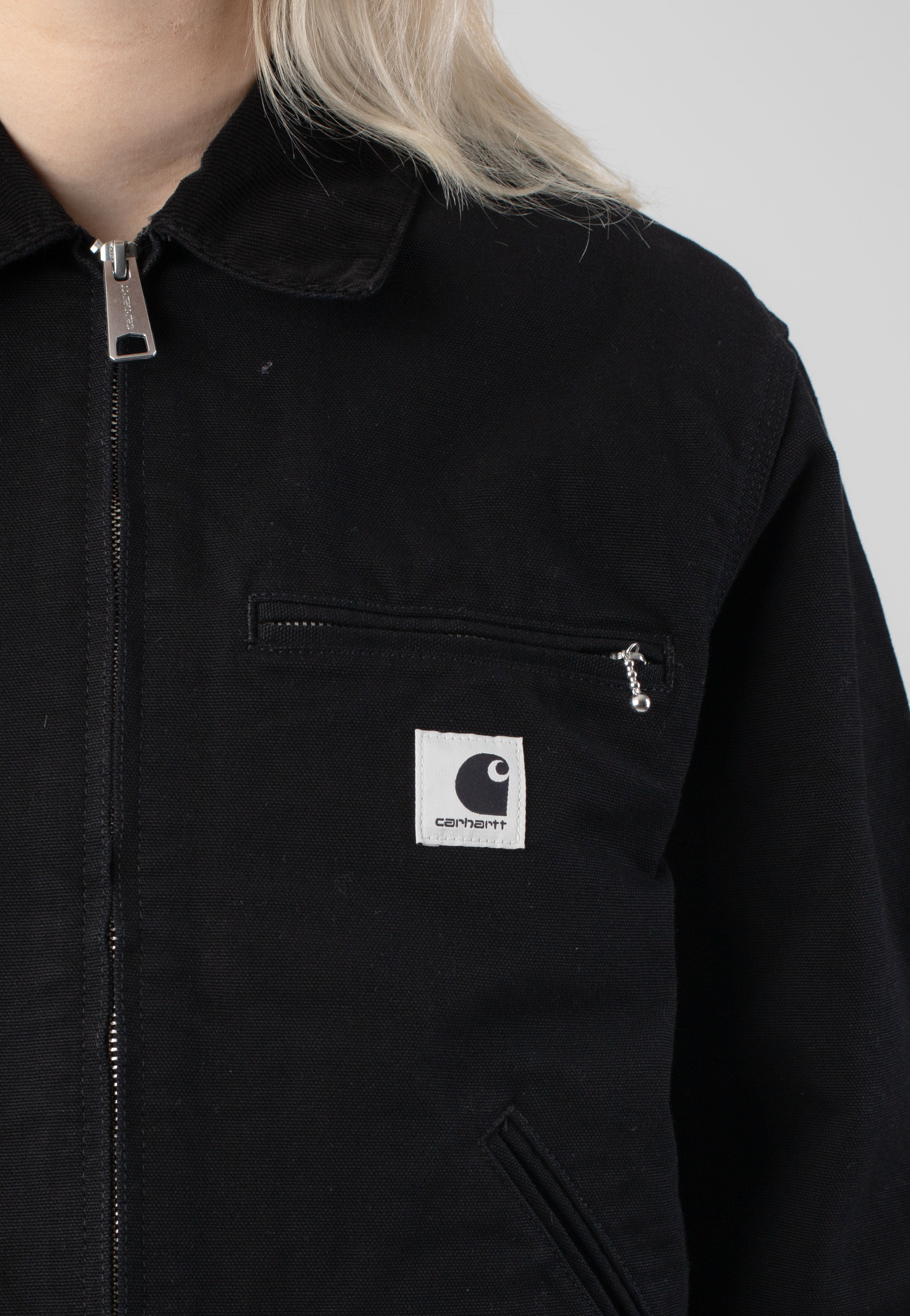 Carhartt WIP - W' Og Detroit Rinsed Black/Black - Jacket | Women-Image