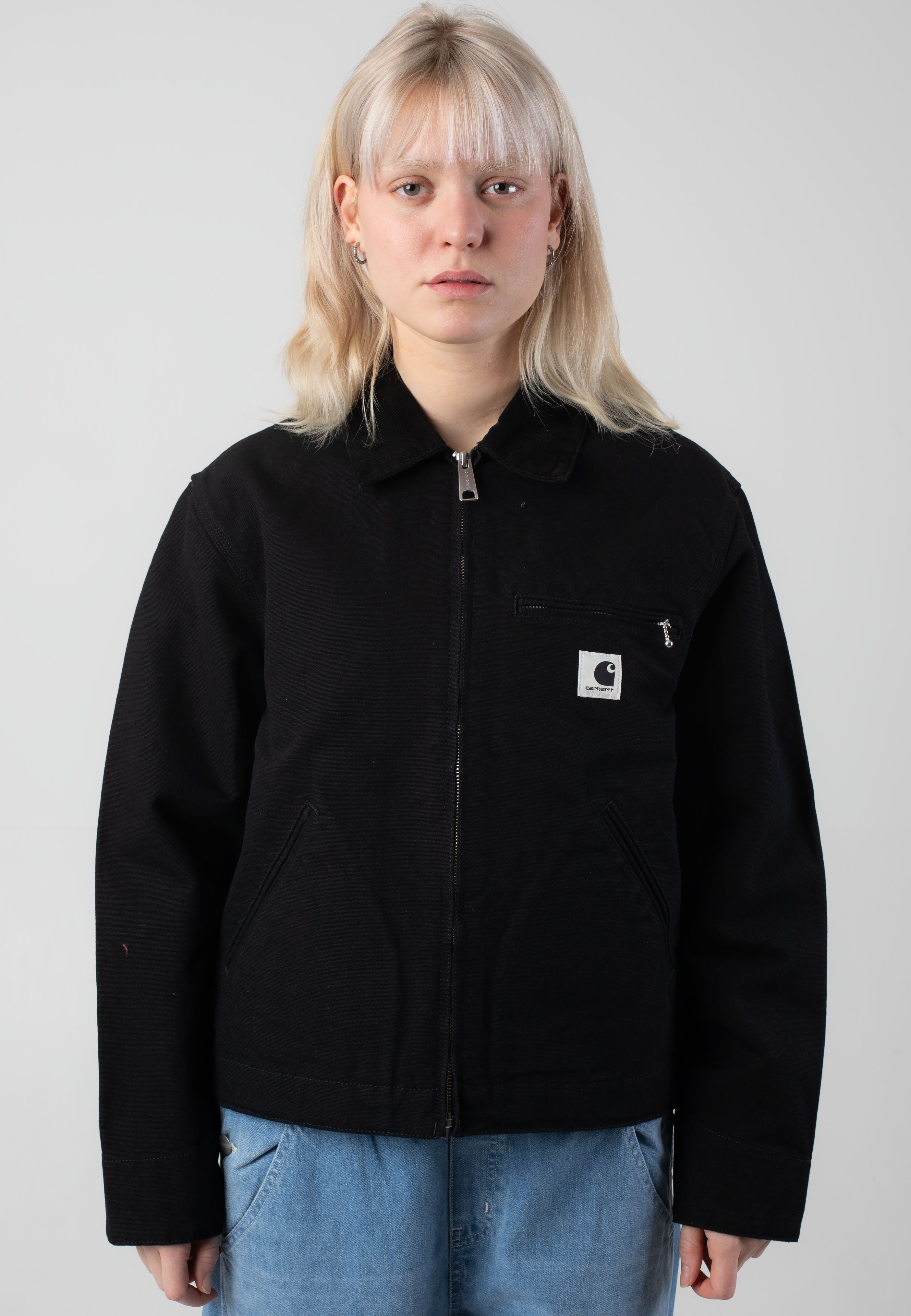 Carhartt WIP - W' Og Detroit Rinsed Black/Black - Jacket | Women-Image