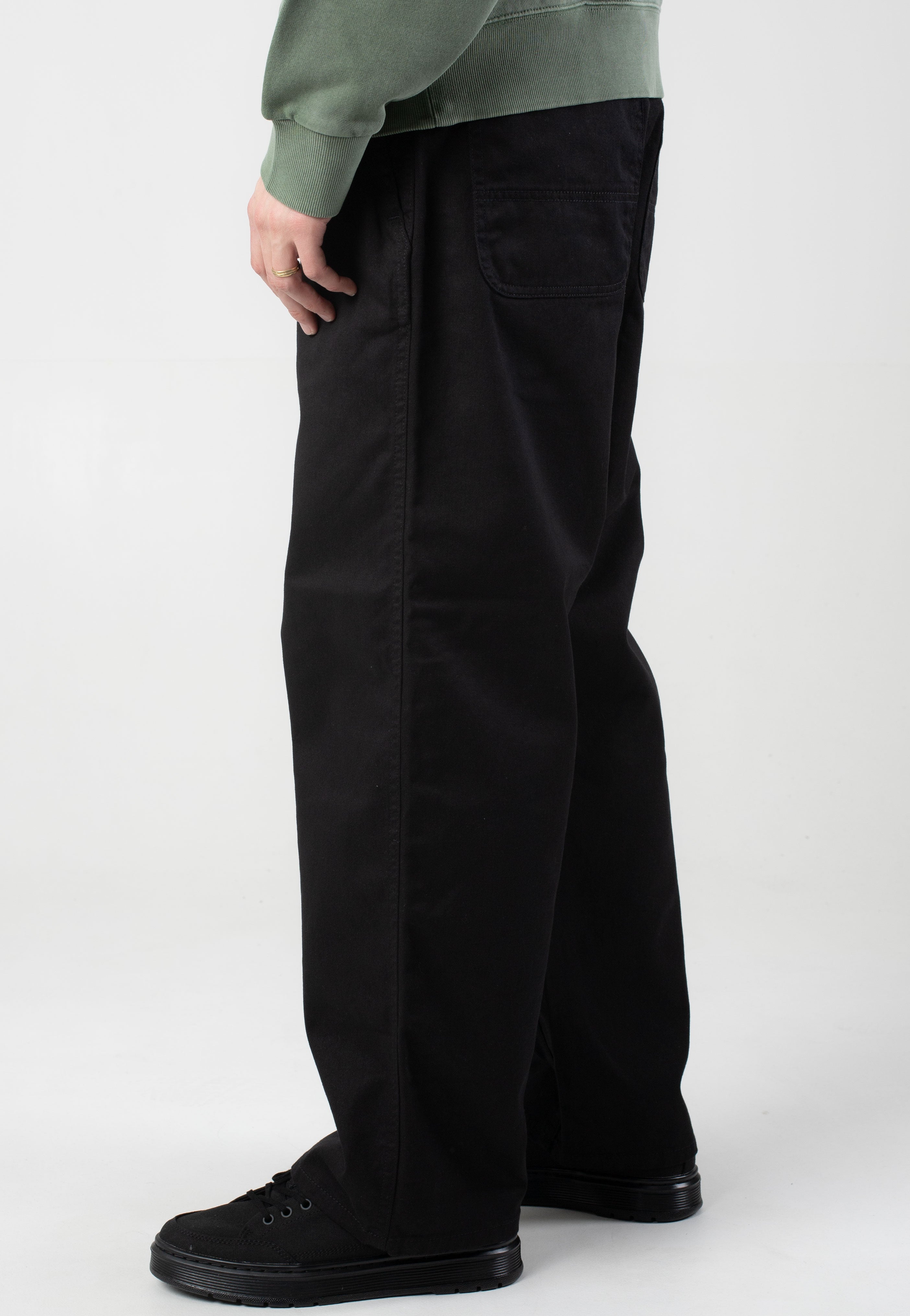 Carhartt WIP - Drewe Rinsed Black - Pants | Men-Image