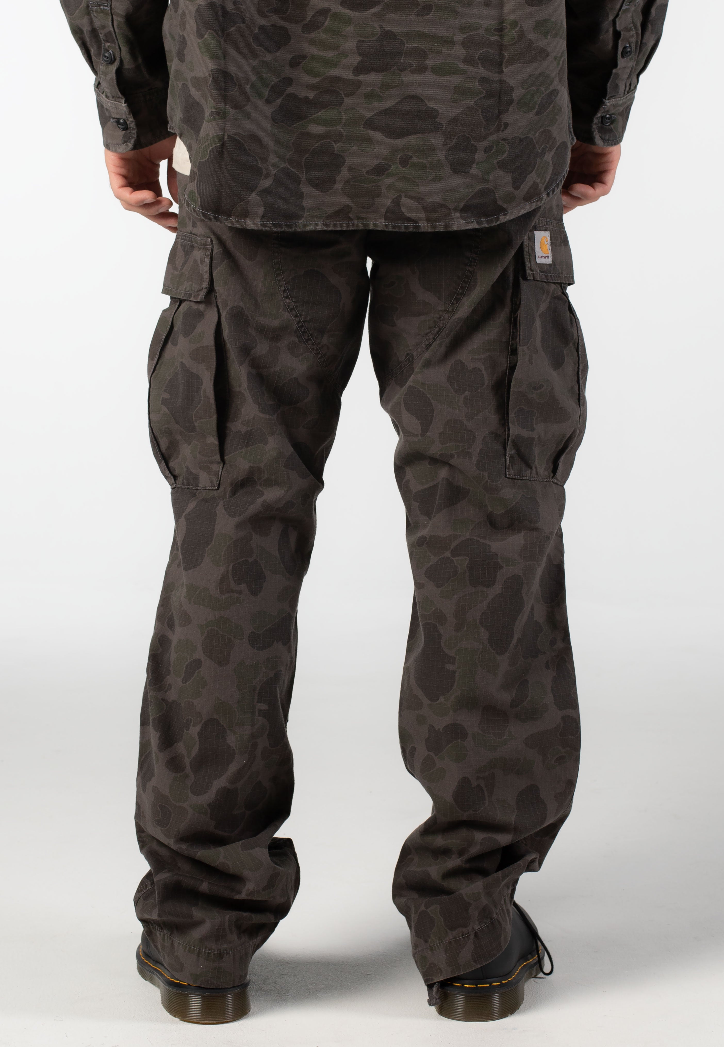 Carhartt WIP - Duck Cargo Garment Dyed Camo Duck/Green/Porphyry - Pant