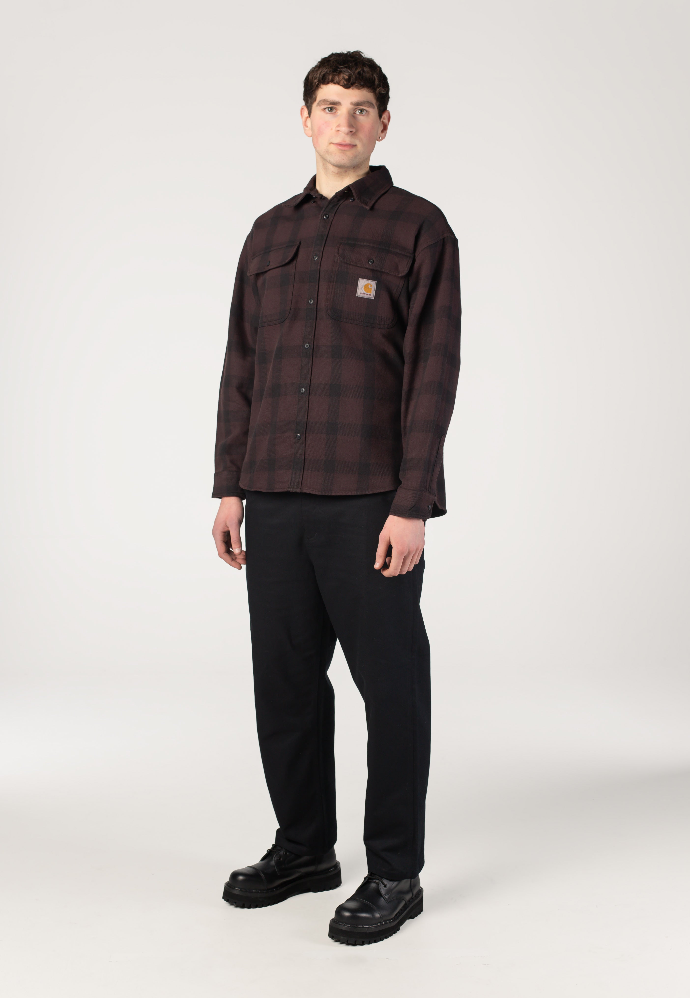 Carhartt WIP - Edmands Check Natural/Palisander - Shirt | Men-Image