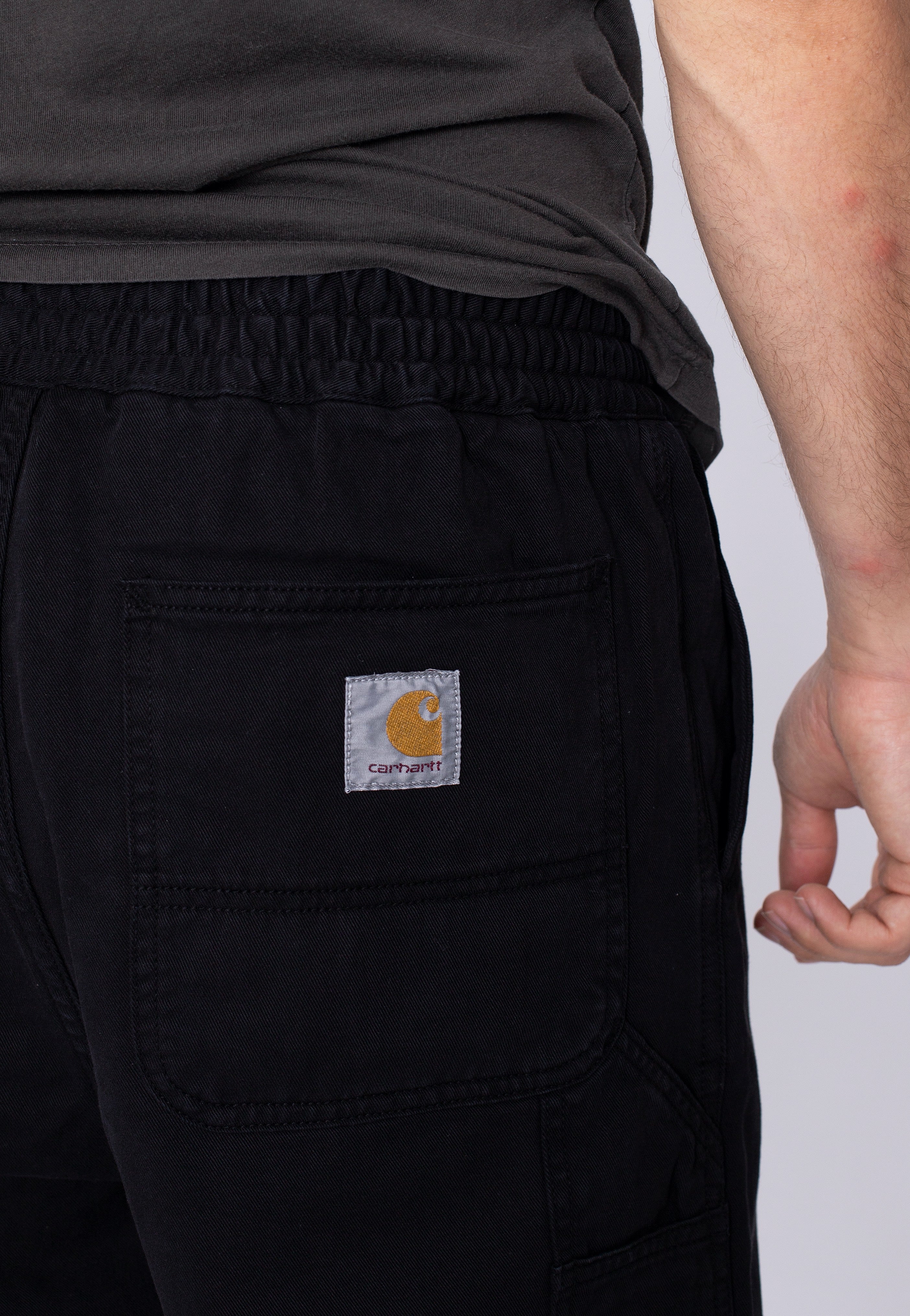 Carhartt WIP - Flint Black Garment Dyed - Pants | Men-Image