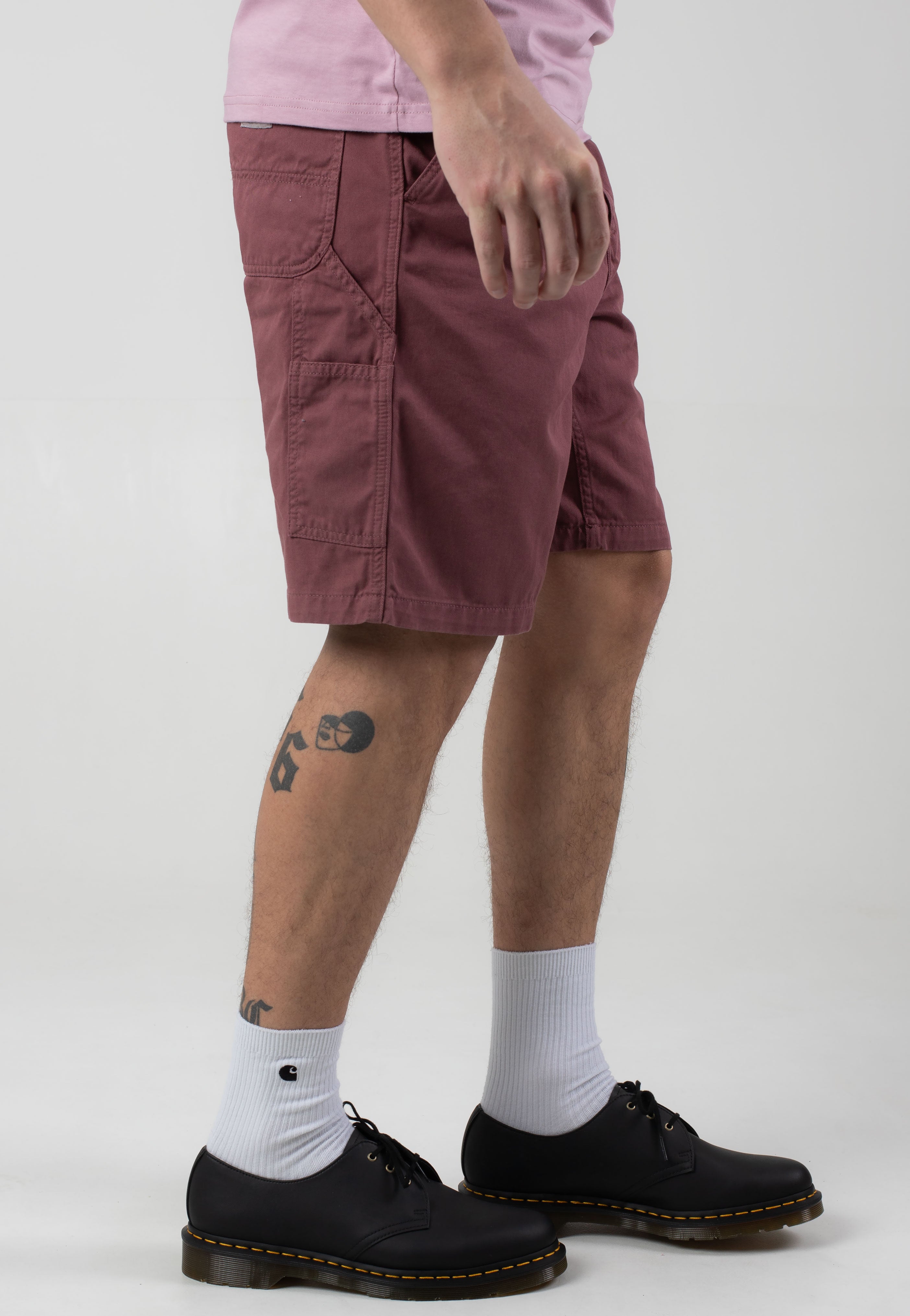 Carhartt WIP - Flint Garment Dyed Dusky Pink - Shorts | Men-Image