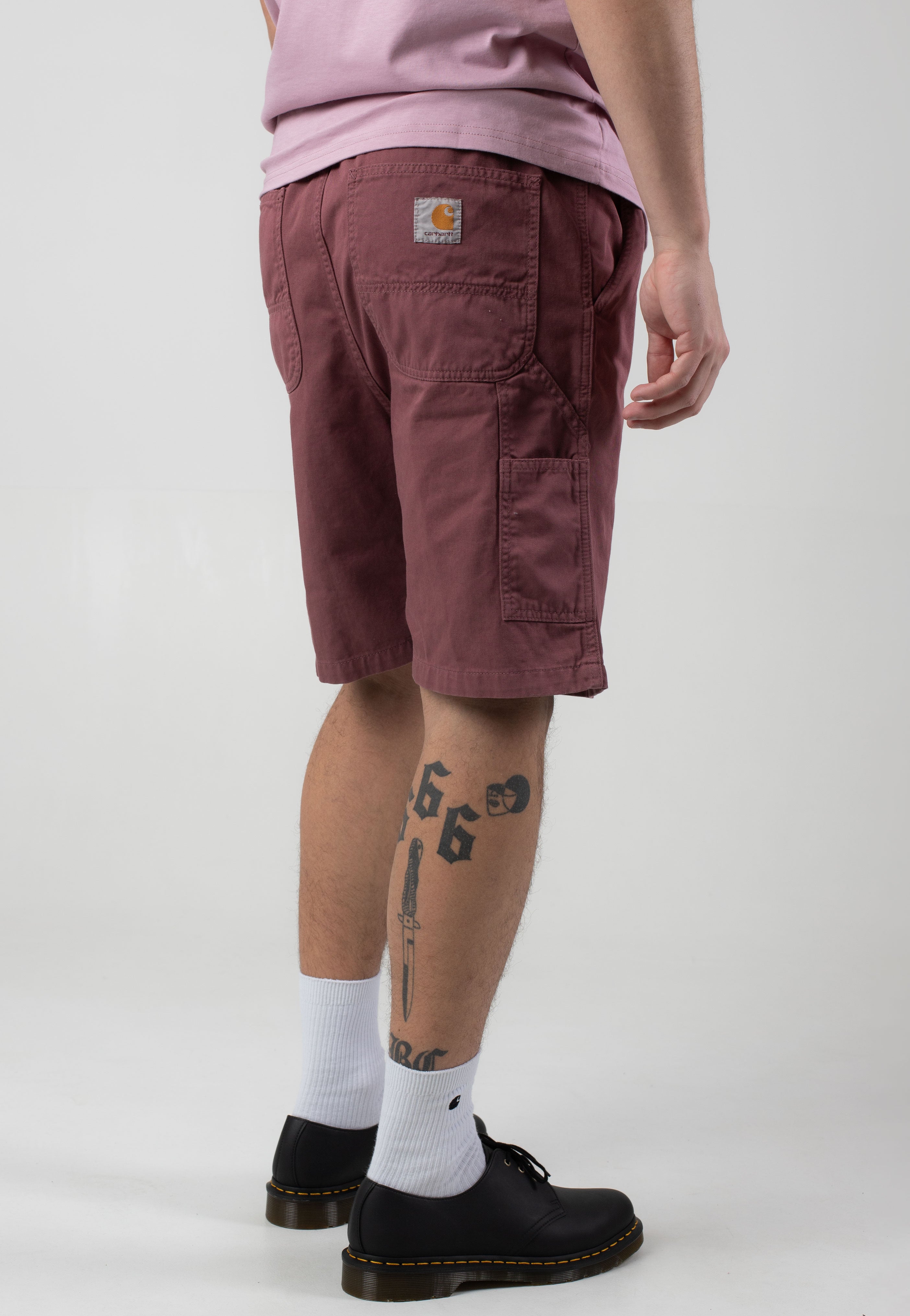 Carhartt WIP - Flint Garment Dyed Dusky Pink - Shorts | Men-Image
