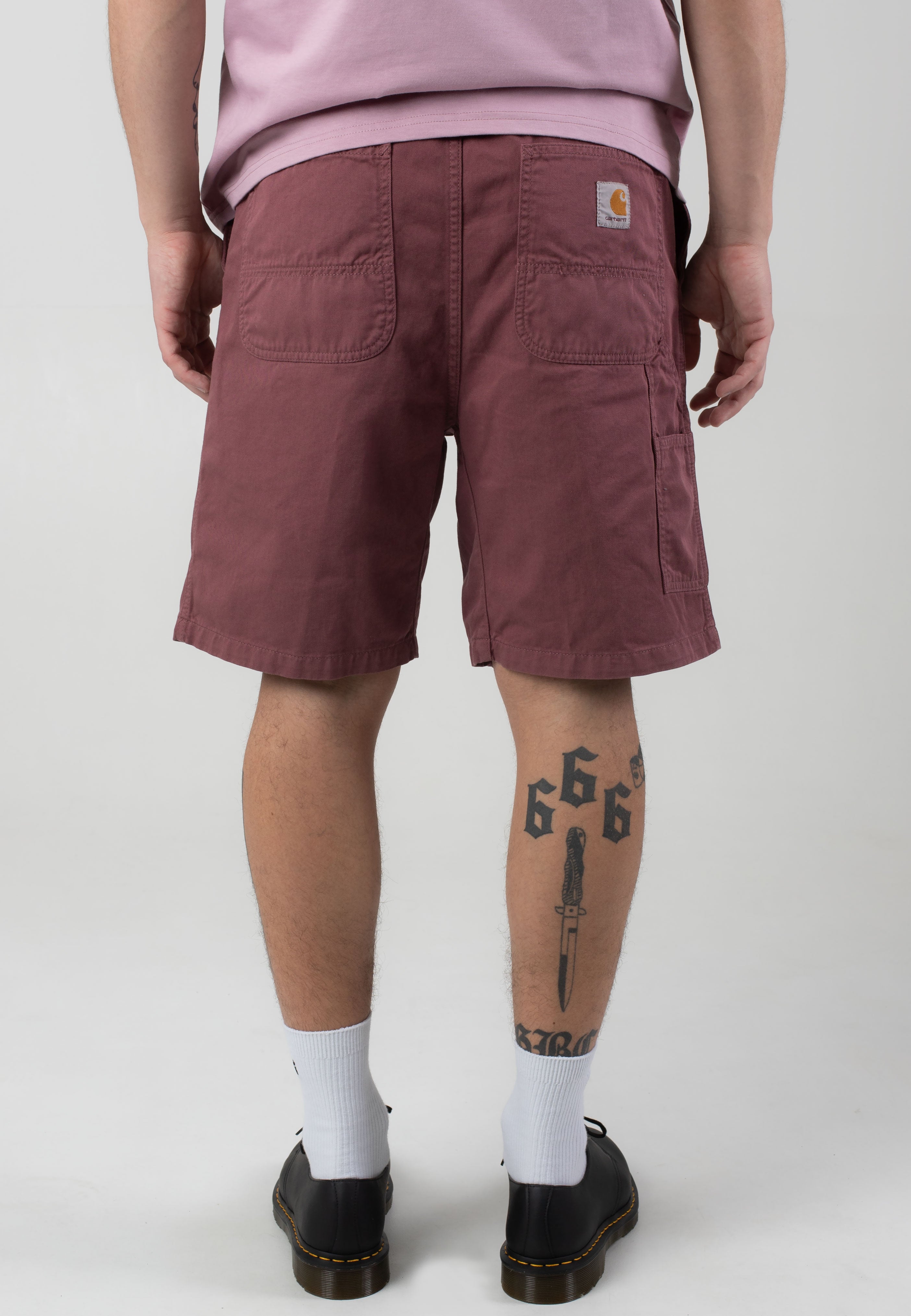 Carhartt WIP - Flint Garment Dyed Dusky Pink - Shorts | Men-Image