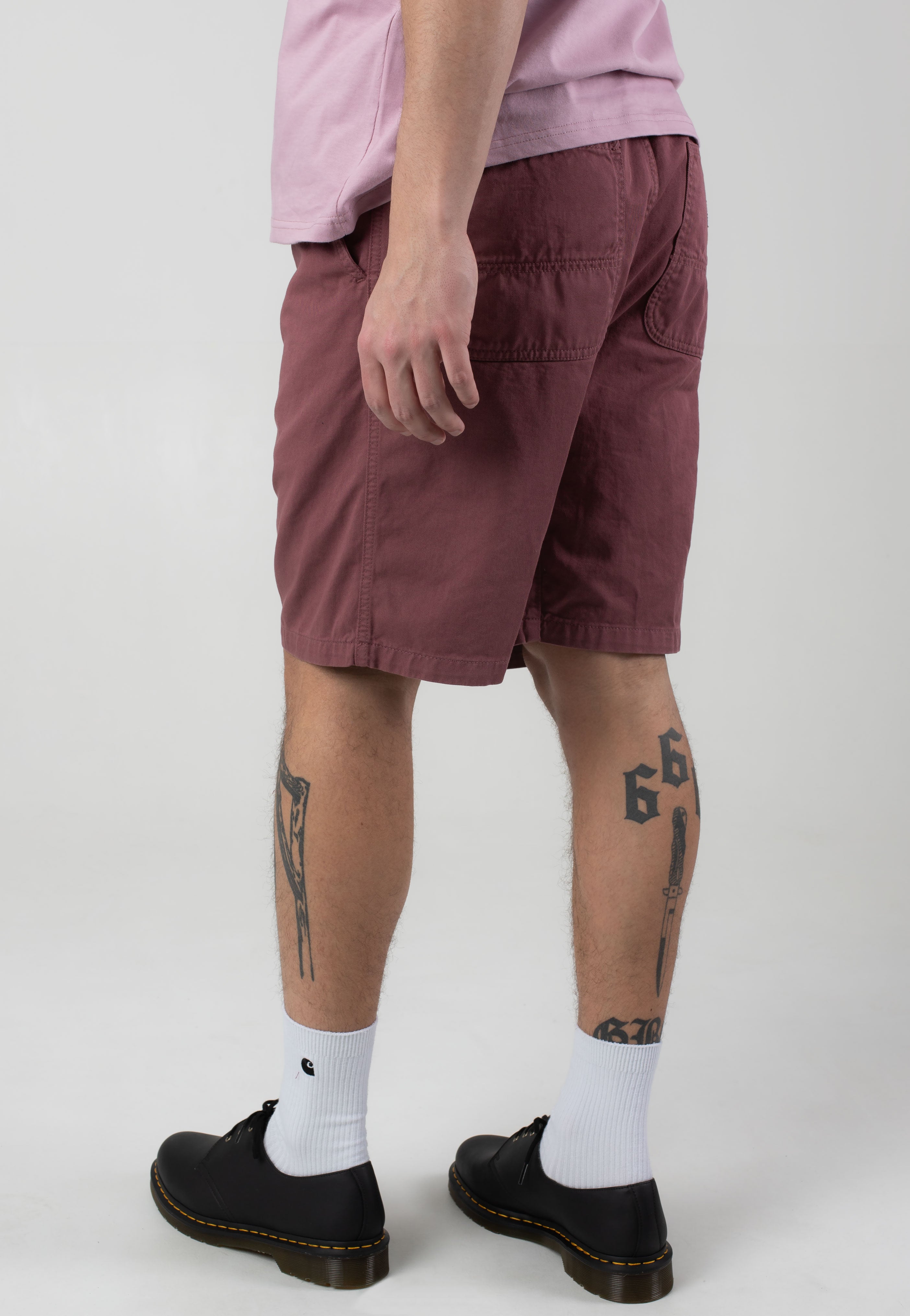 Carhartt WIP - Flint Garment Dyed Dusky Pink - Shorts | Men-Image