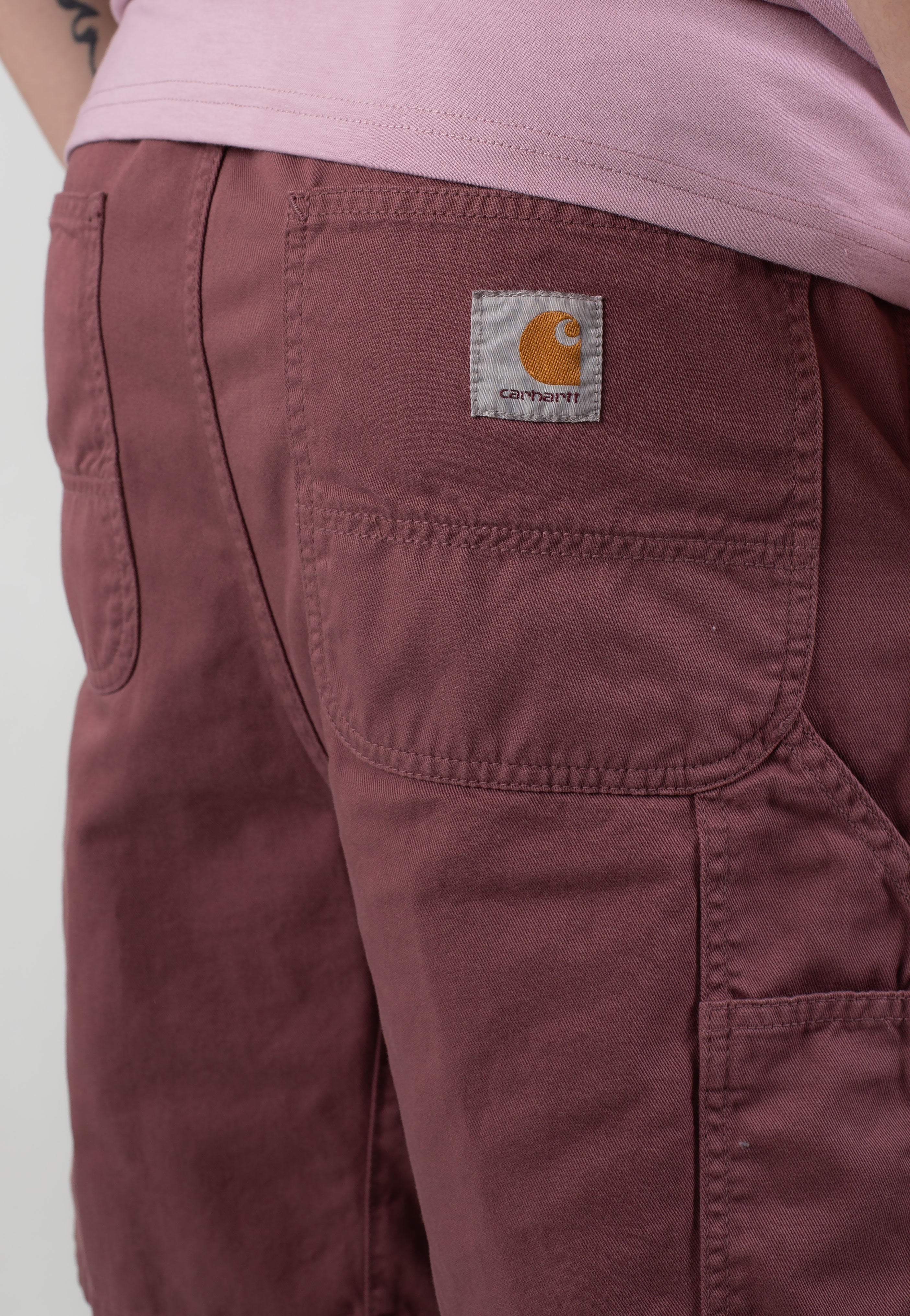 Carhartt WIP - Flint Garment Dyed Dusky Pink - Shorts | Men-Image
