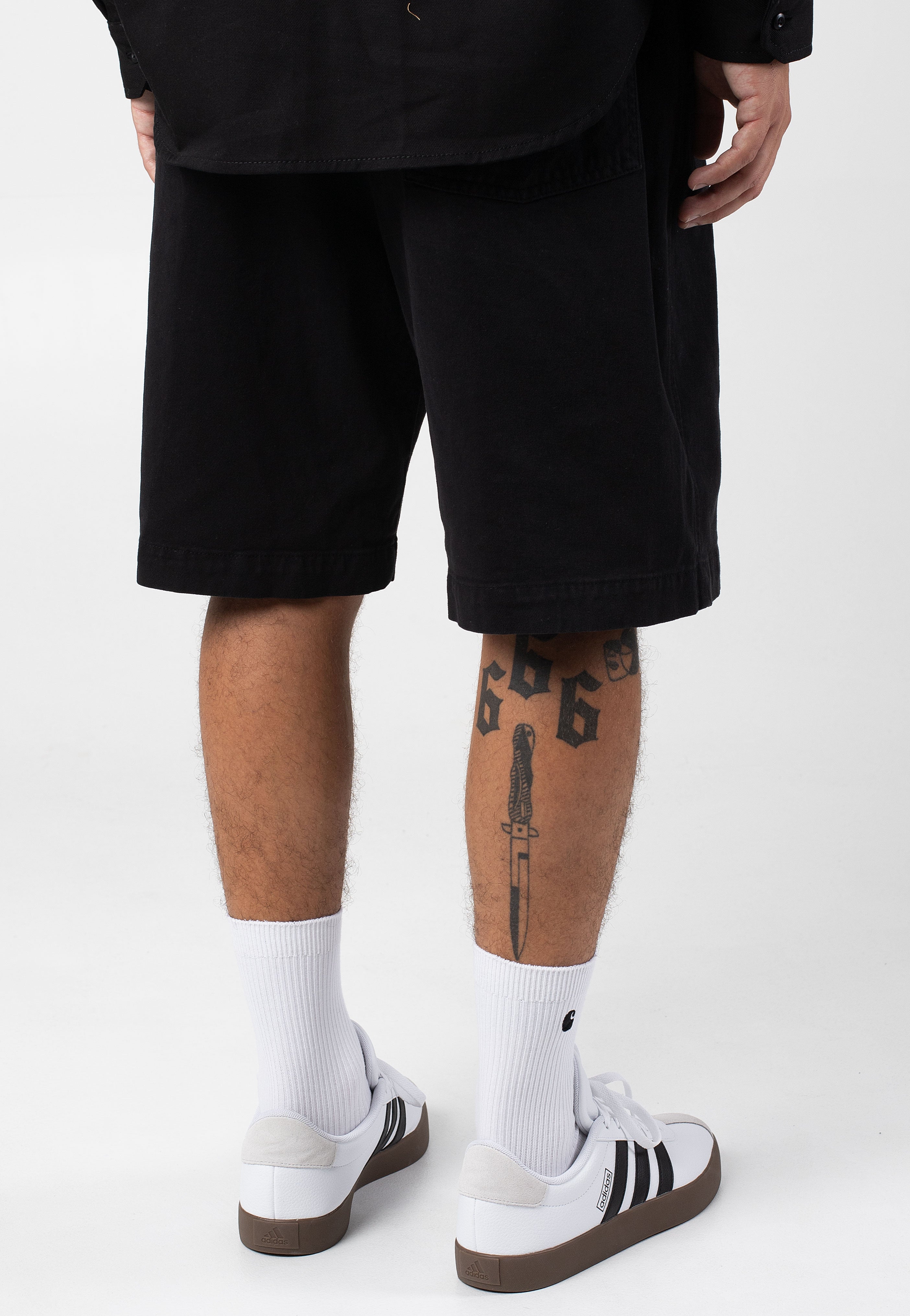 Carhartt WIP - Floyd Garment Dyed Black - Shorts | Men-Image
