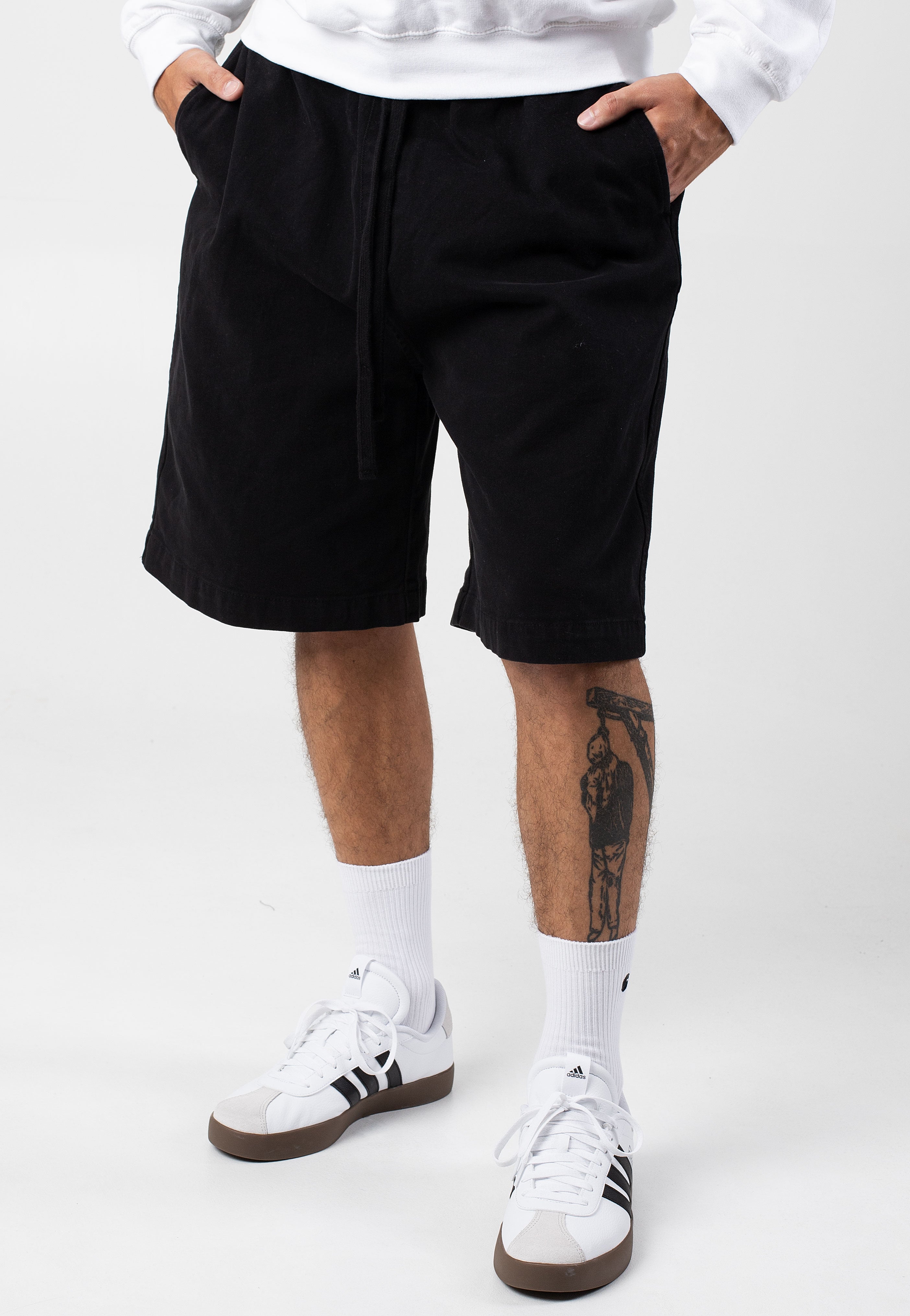 Carhartt WIP - Floyd Garment Dyed Black - Shorts | Men-Image