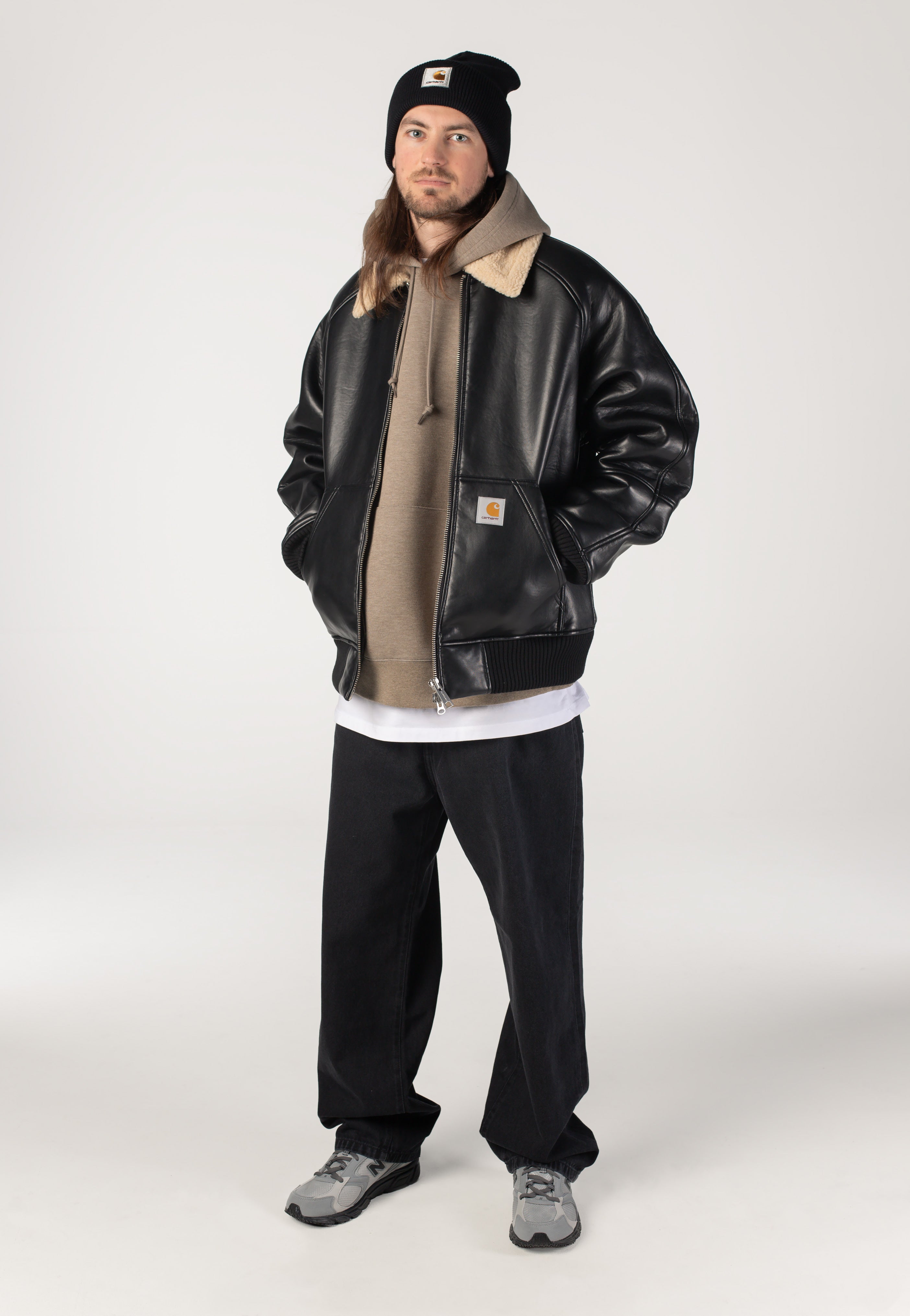 Carhartt WIP - Hooded Alda Brass/Black - Hoodie | Men-Image