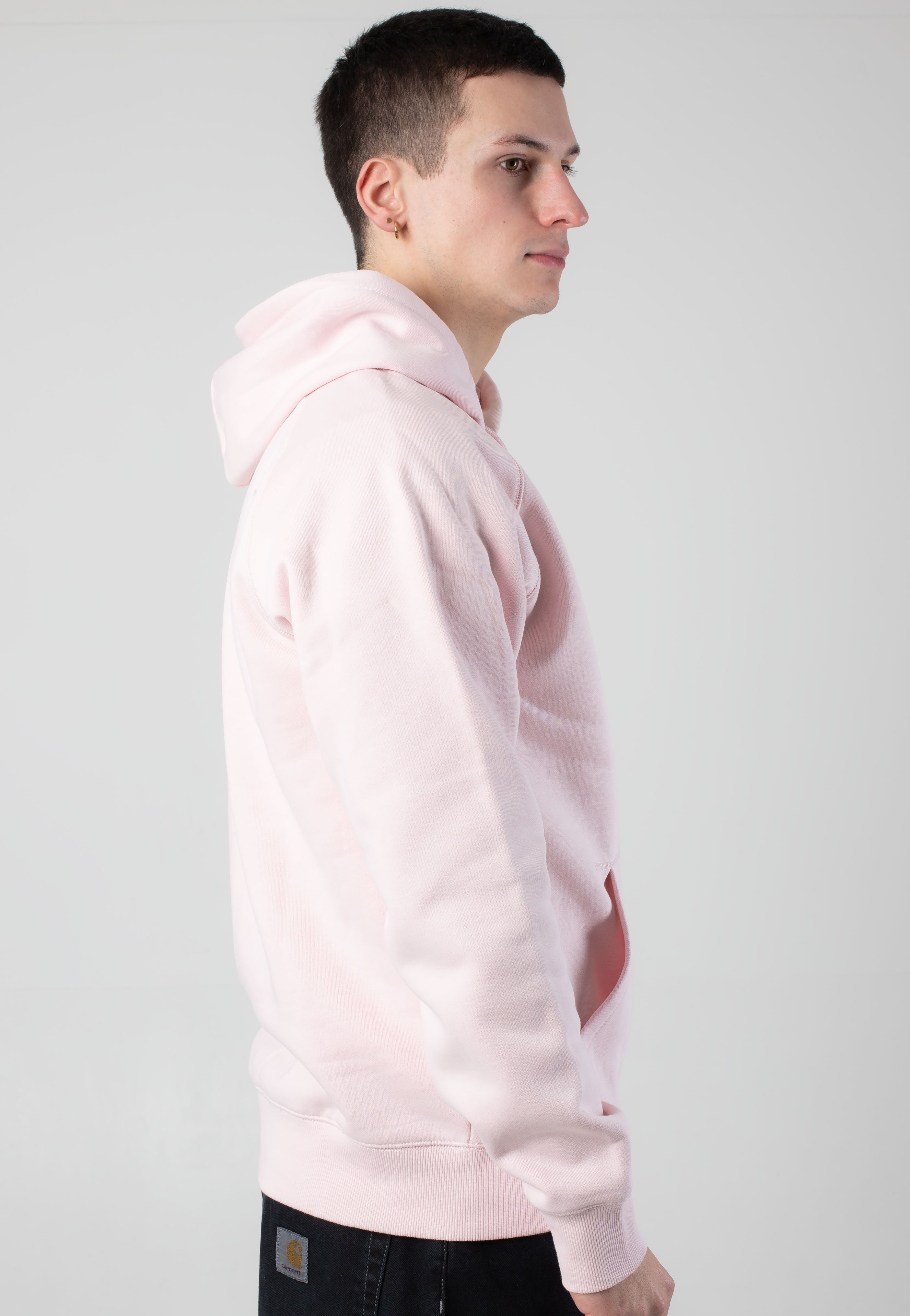 Carhartt WIP - Hooded Chase Air Pink/Gold - Hoodie | Men-Image