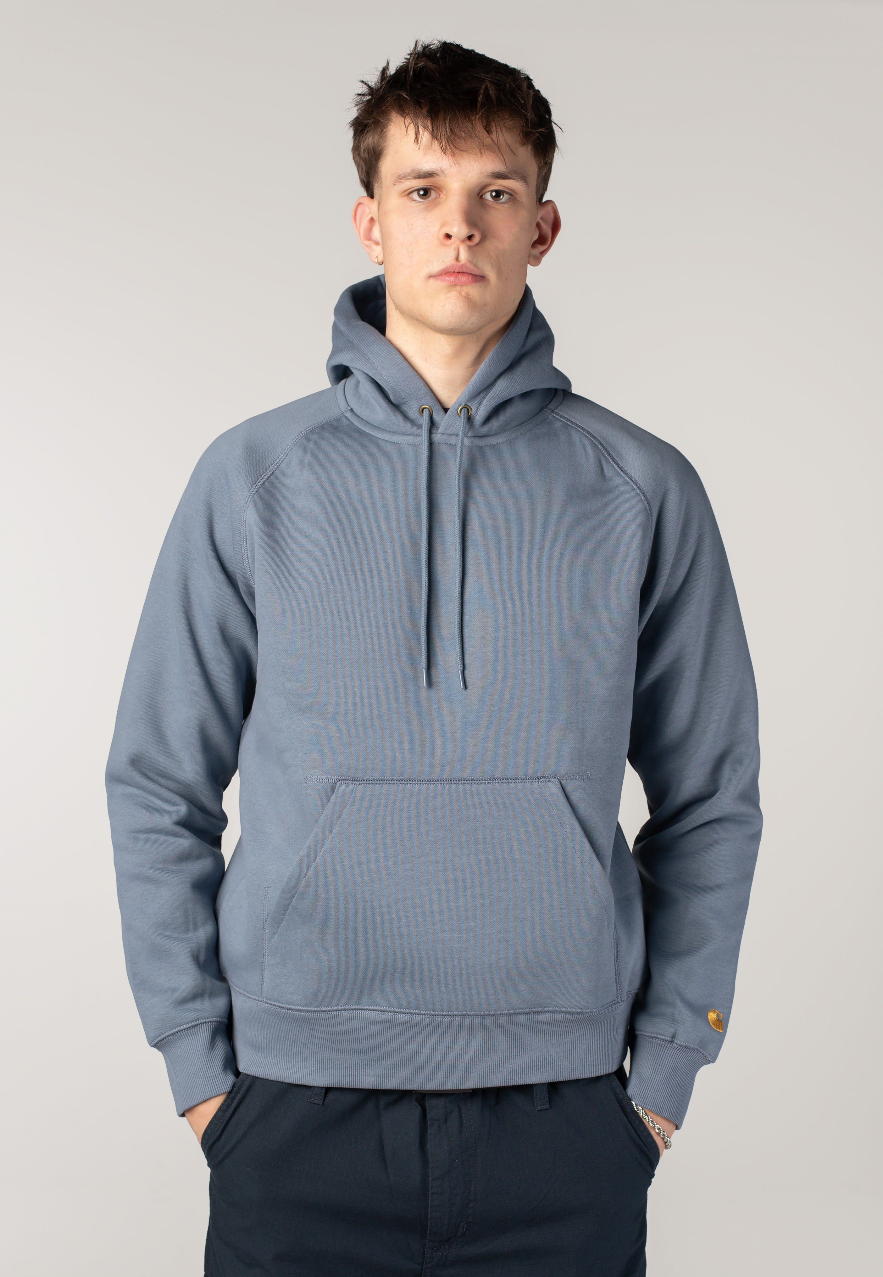 Carhartt WIP - Hooded Chase Angelite/Gold - Hoodie | Men-Image