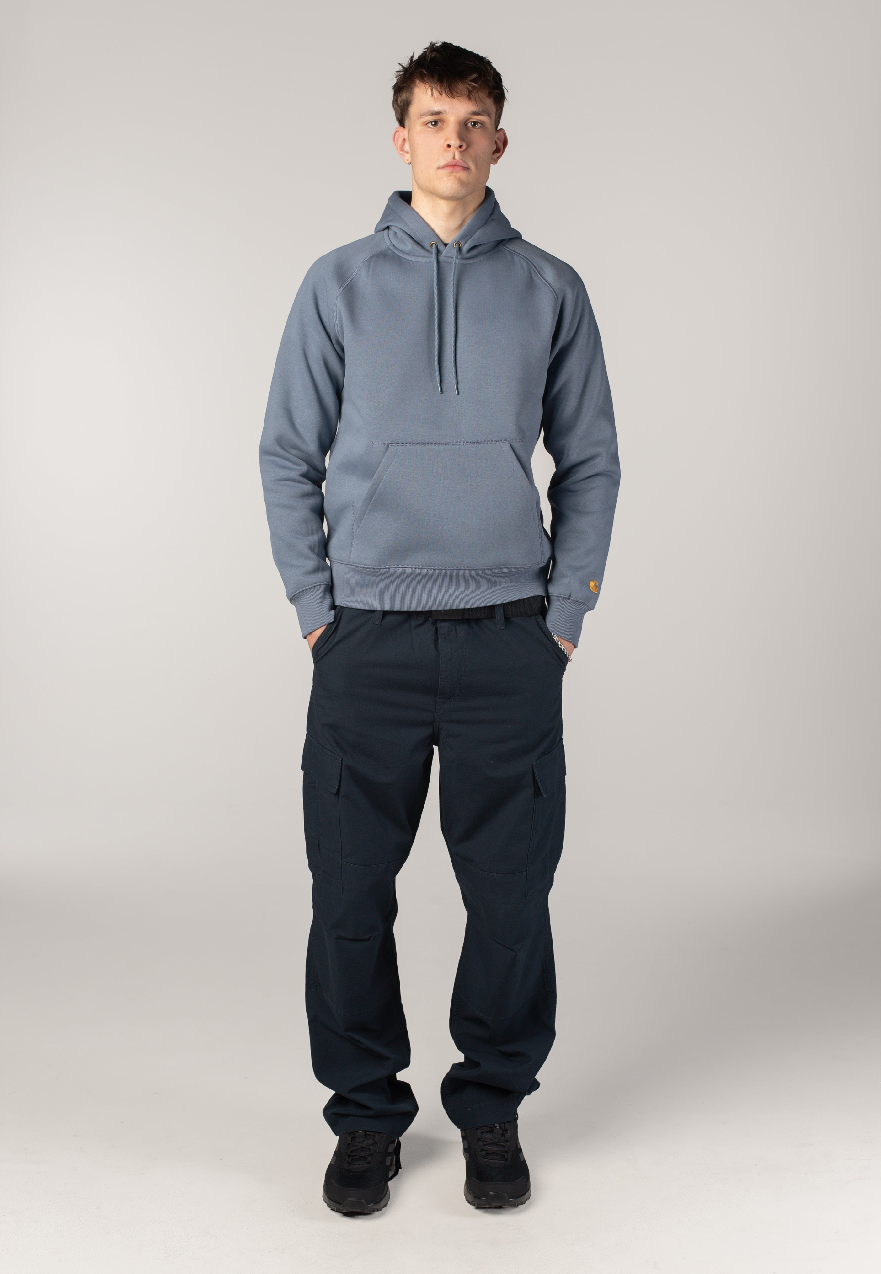 Carhartt WIP - Hooded Chase Angelite/Gold - Hoodie | Men-Image