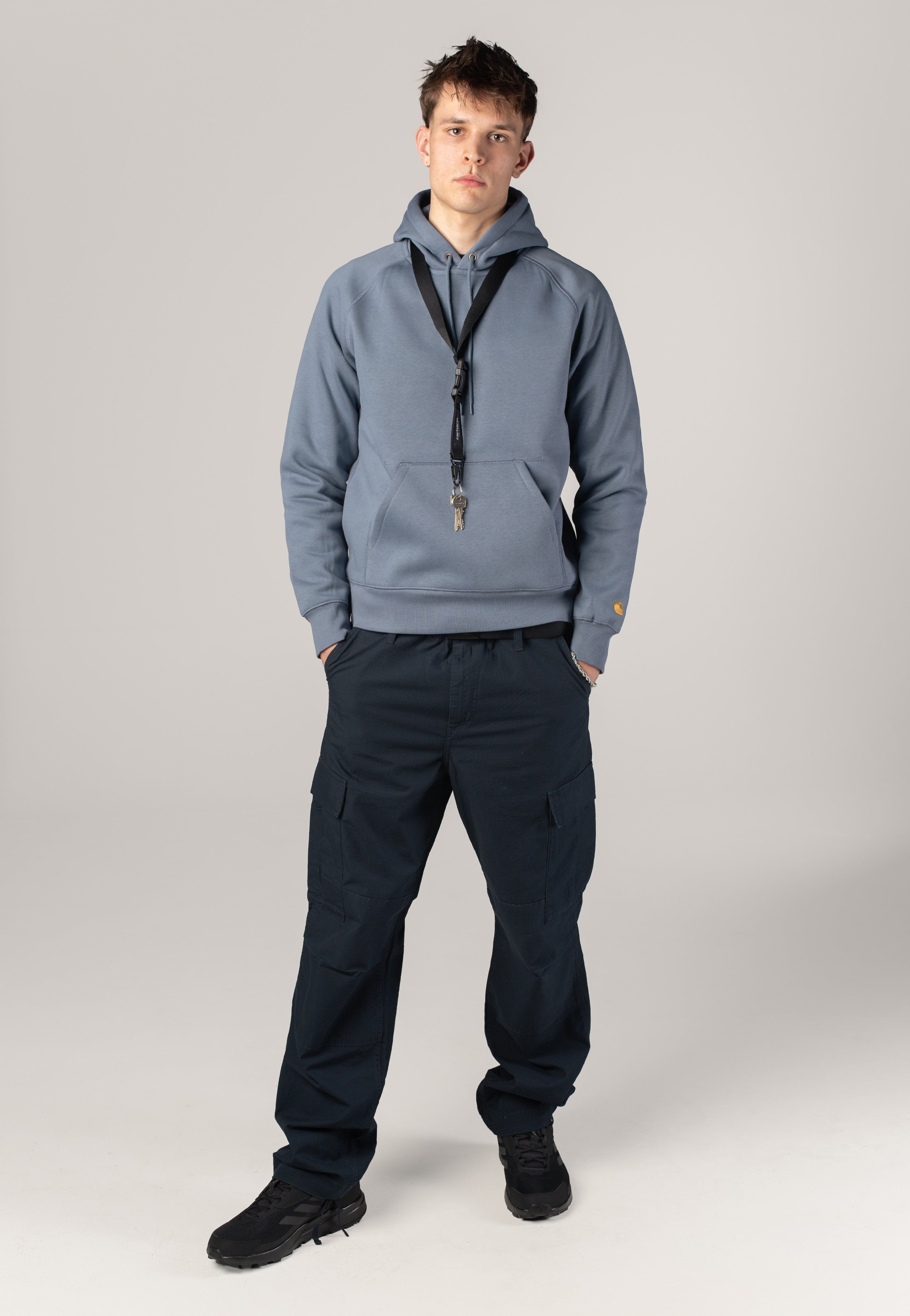 Carhartt WIP - Hooded Chase Angelite/Gold - Hoodie | Men-Image