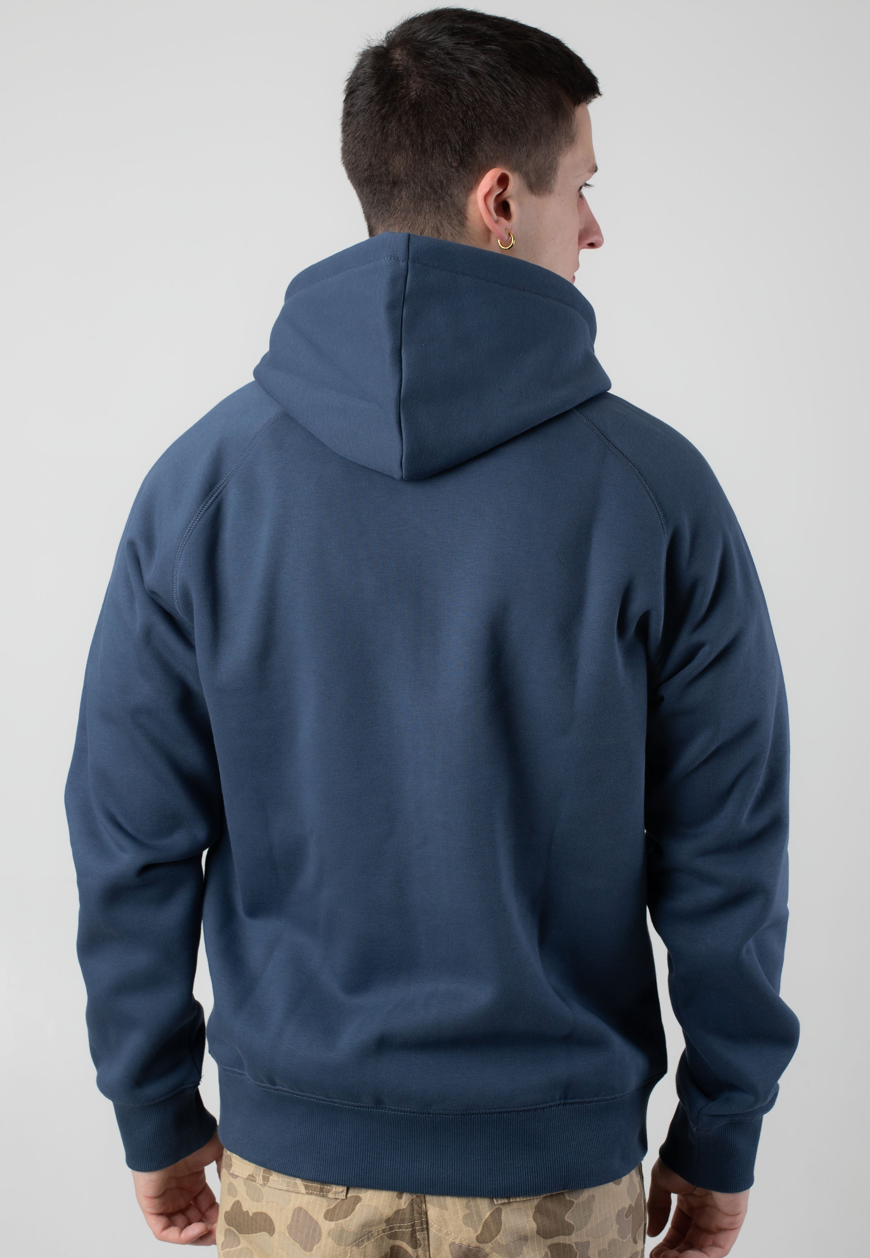 Carhartt WIP - Hooded Chase Dusky Blue/Gold - Zipper | Men-Image