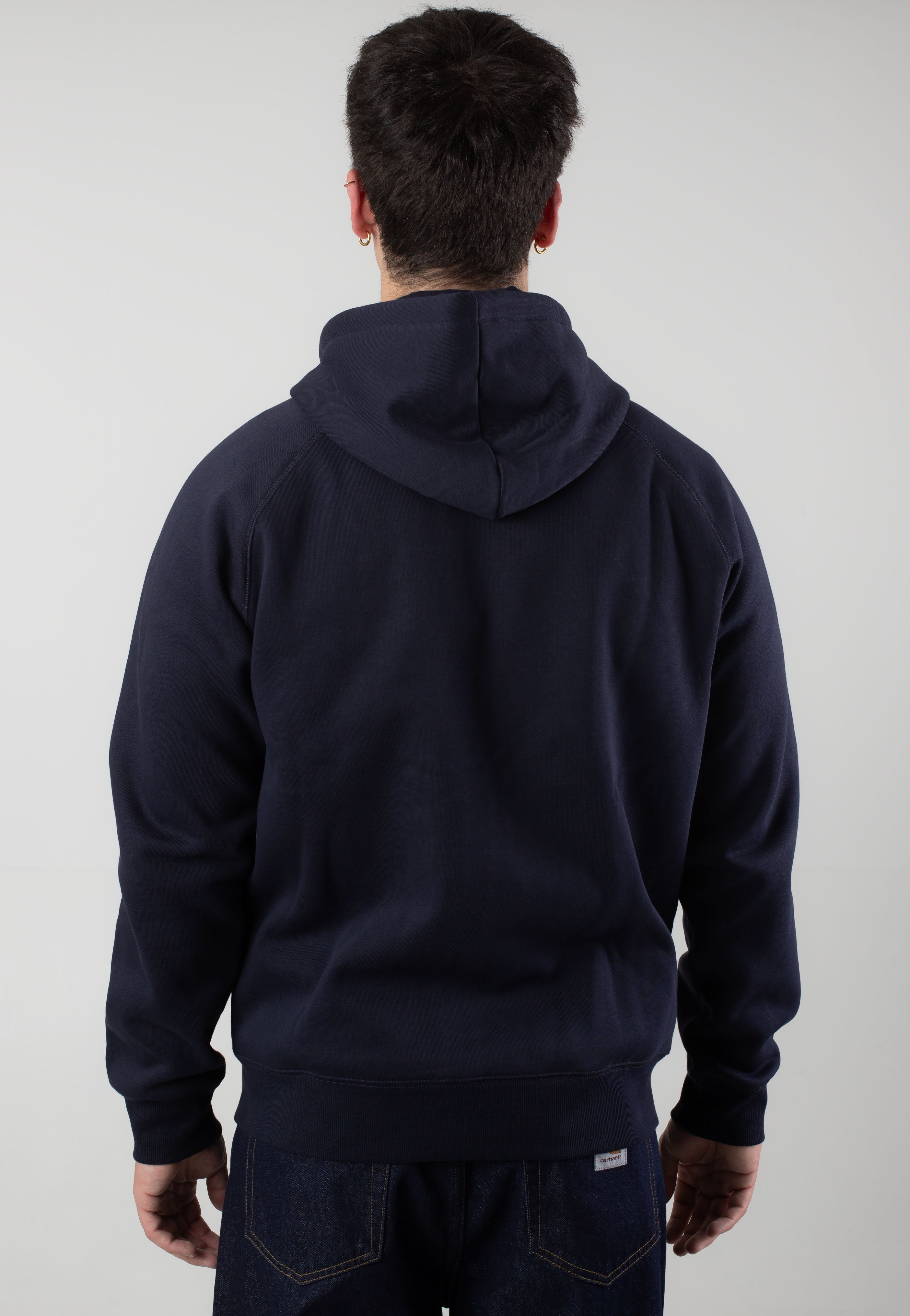 Carhartt WIP - Hooded Chase Jacket Dark Navy/Gold - Hoodie | Men-Image