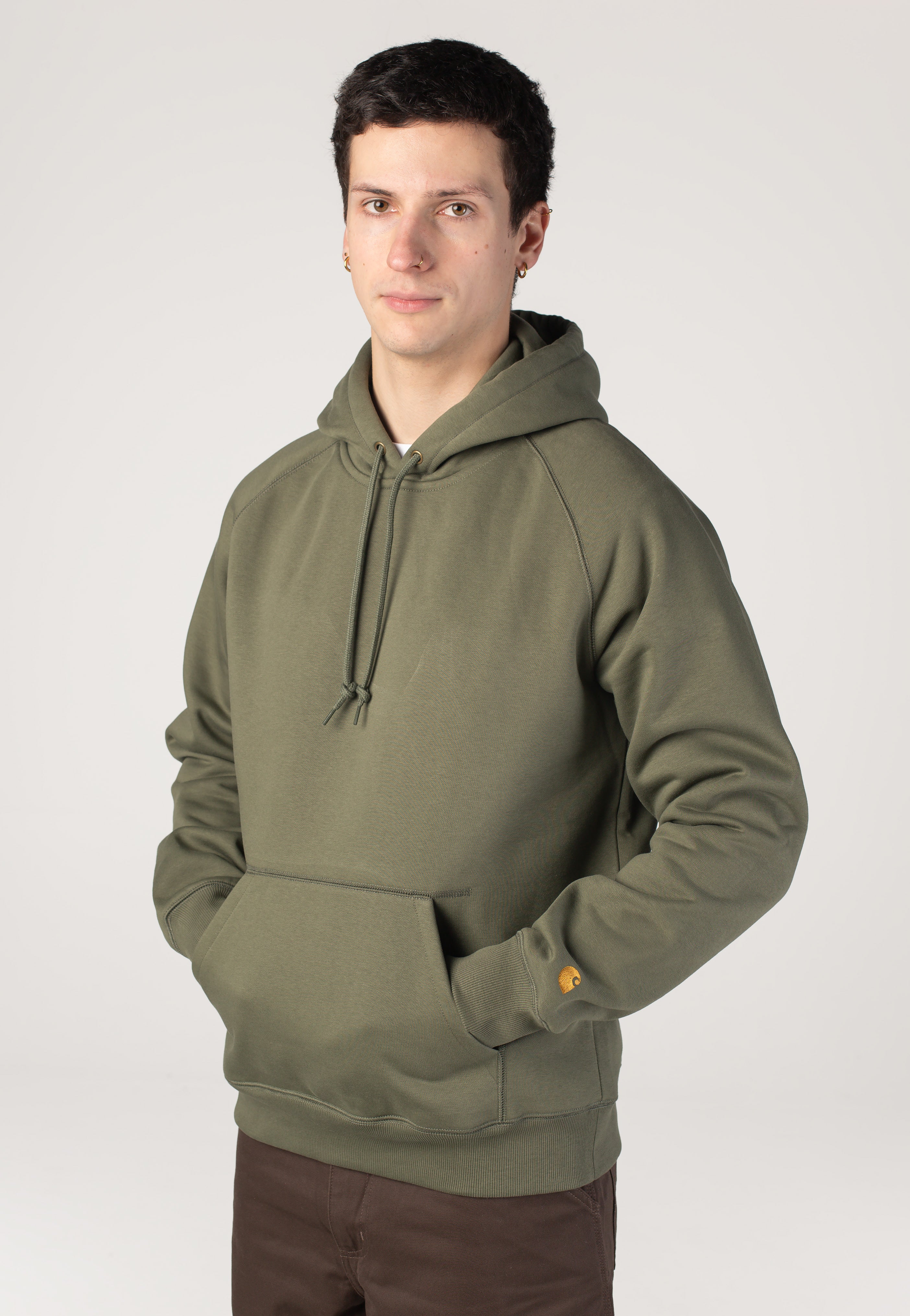 Carhartt WIP - Hooded Chase Leaf/Gold - Hoodie | Men-Image