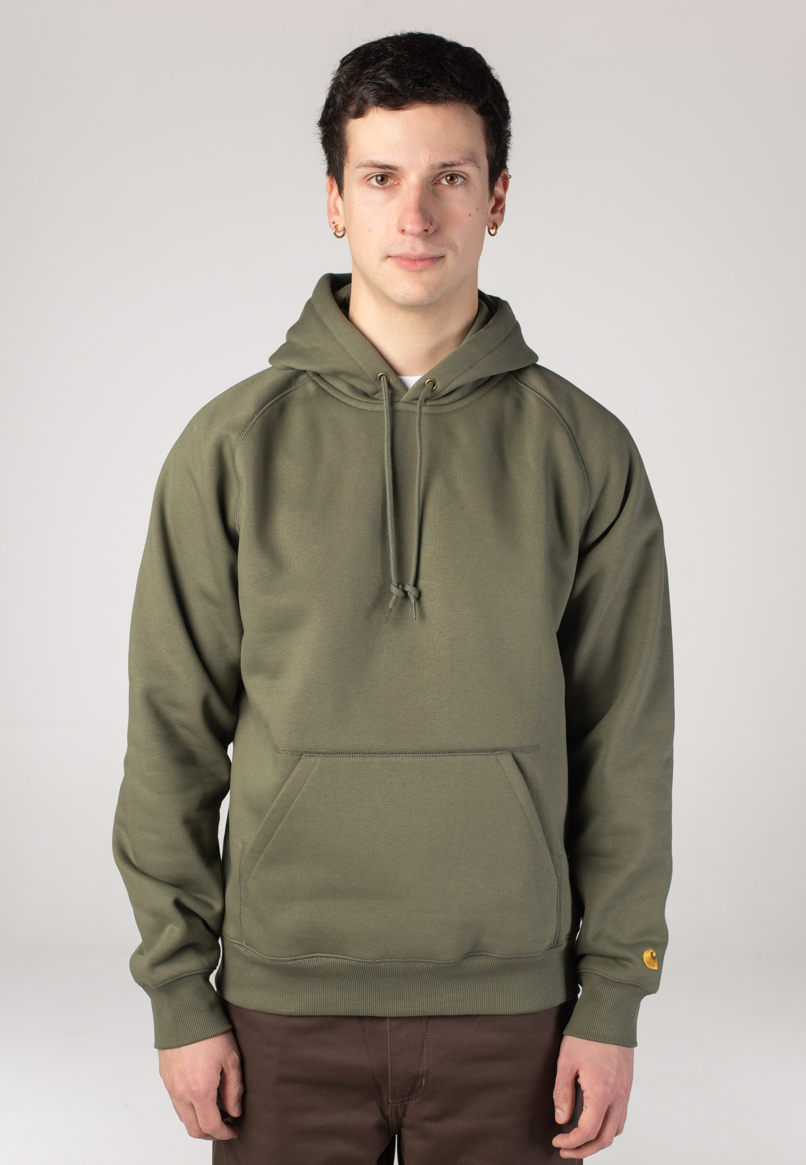 Carhartt WIP - Hooded Chase Leaf/Gold - Hoodie | Men-Image