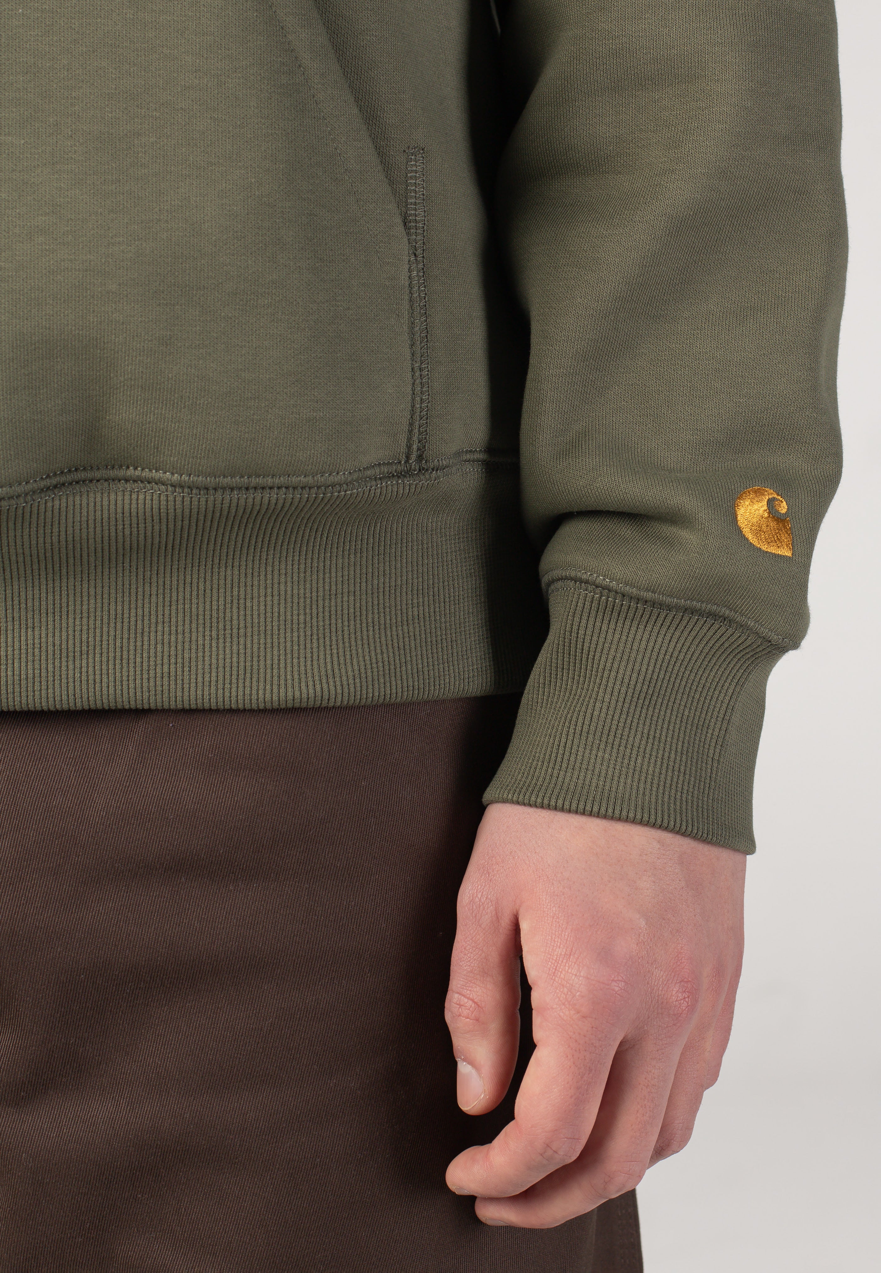 Carhartt WIP - Hooded Chase Leaf/Gold - Hoodie | Men-Image
