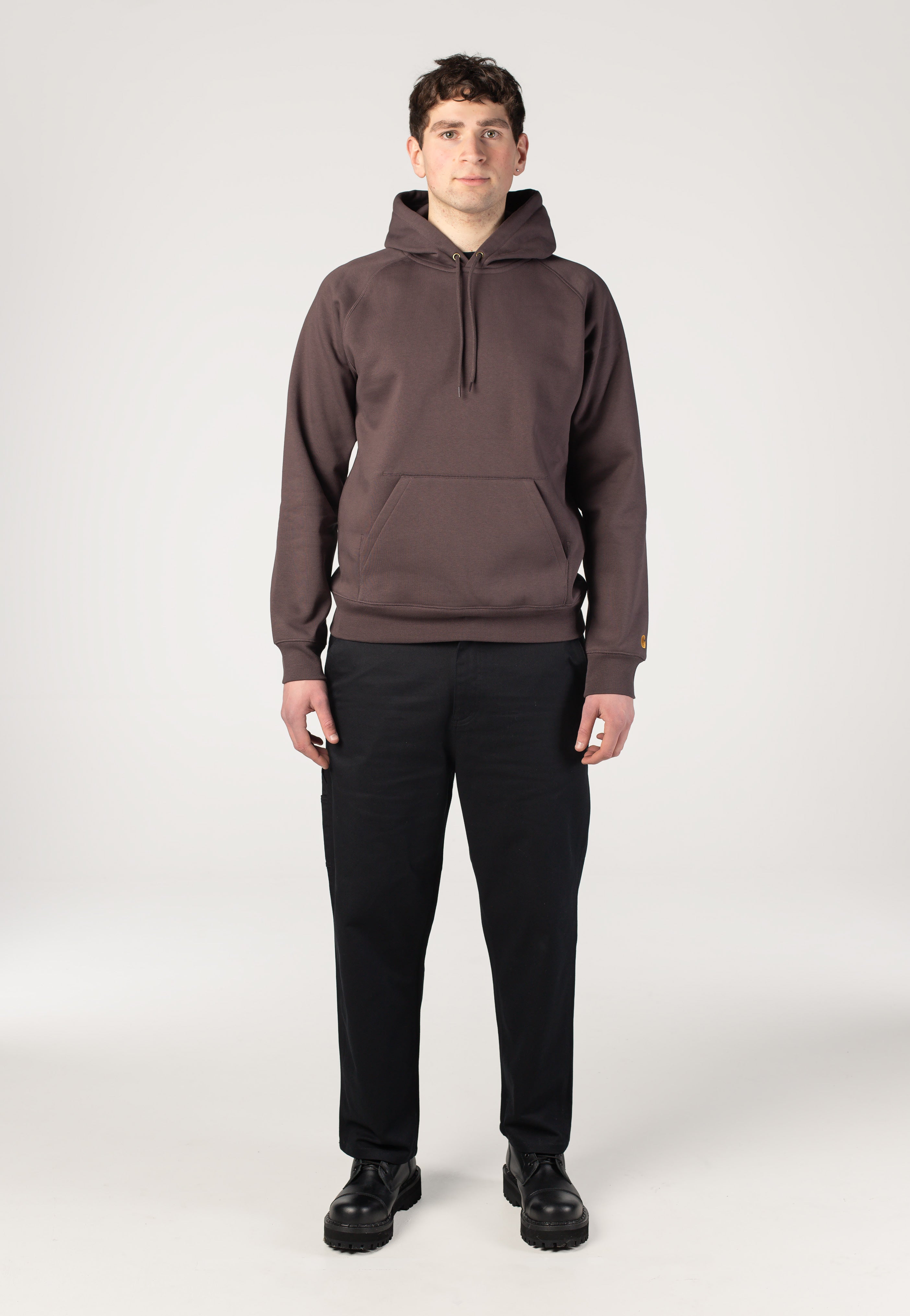 Carhartt WIP - Hooded Chase Shale/Gold - Hoodie | Men-Image