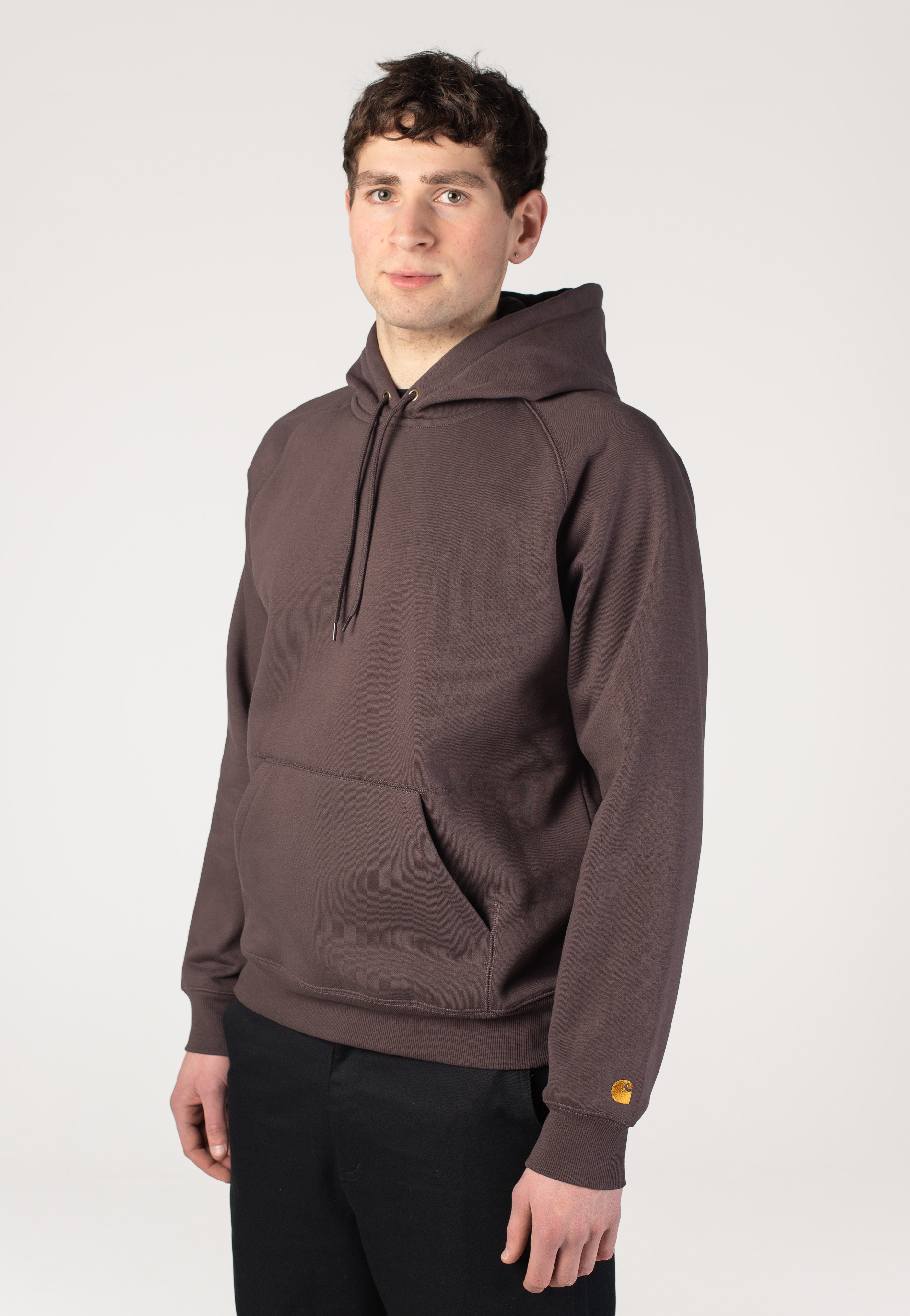 Carhartt WIP - Hooded Chase Shale/Gold - Hoodie | Men-Image