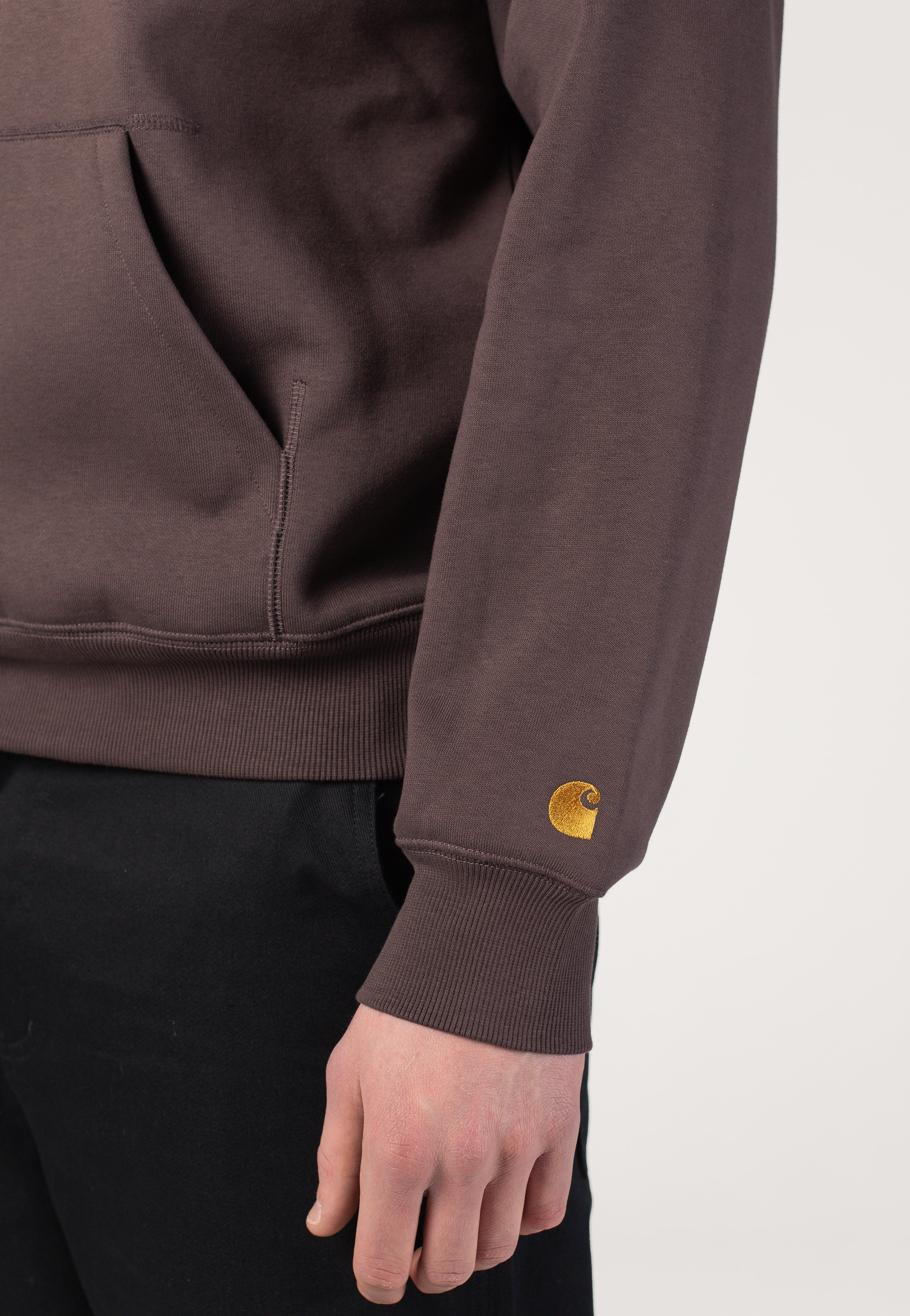 Carhartt WIP - Hooded Chase Shale/Gold - Hoodie | Men-Image