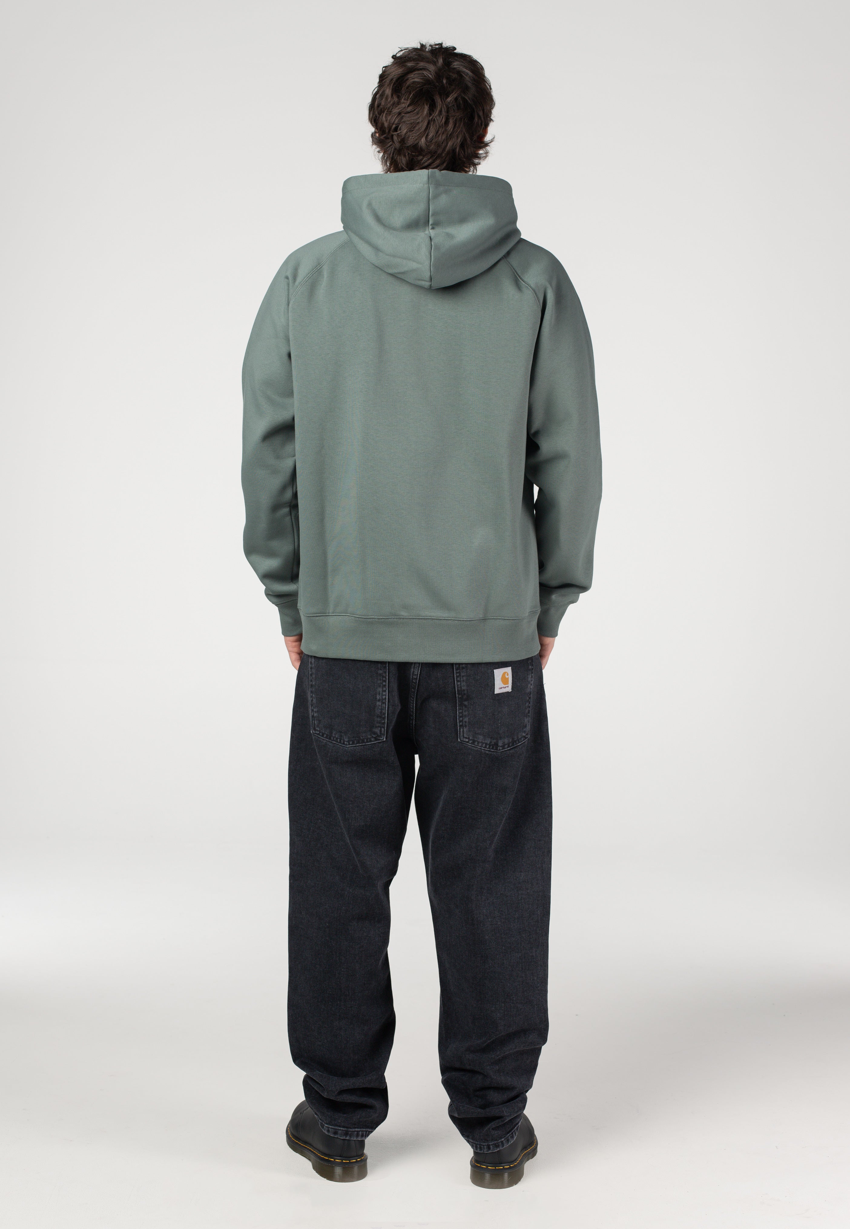 Carhartt WIP - Hooded Chase Velvet Green/Gold - Zipper | Men-Image