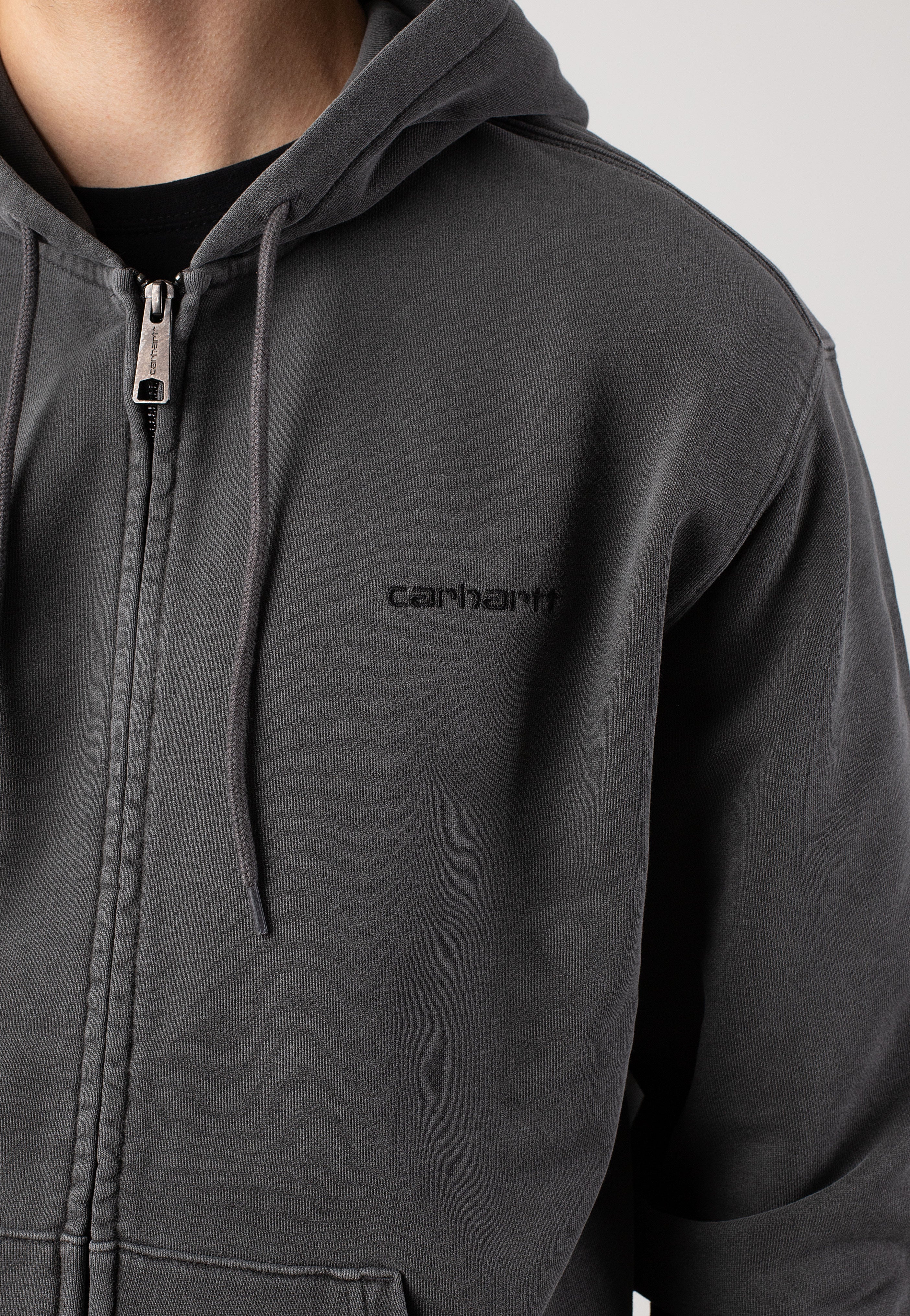 Carhartt WIP - Hooded Duster Script Garment Dyed Black