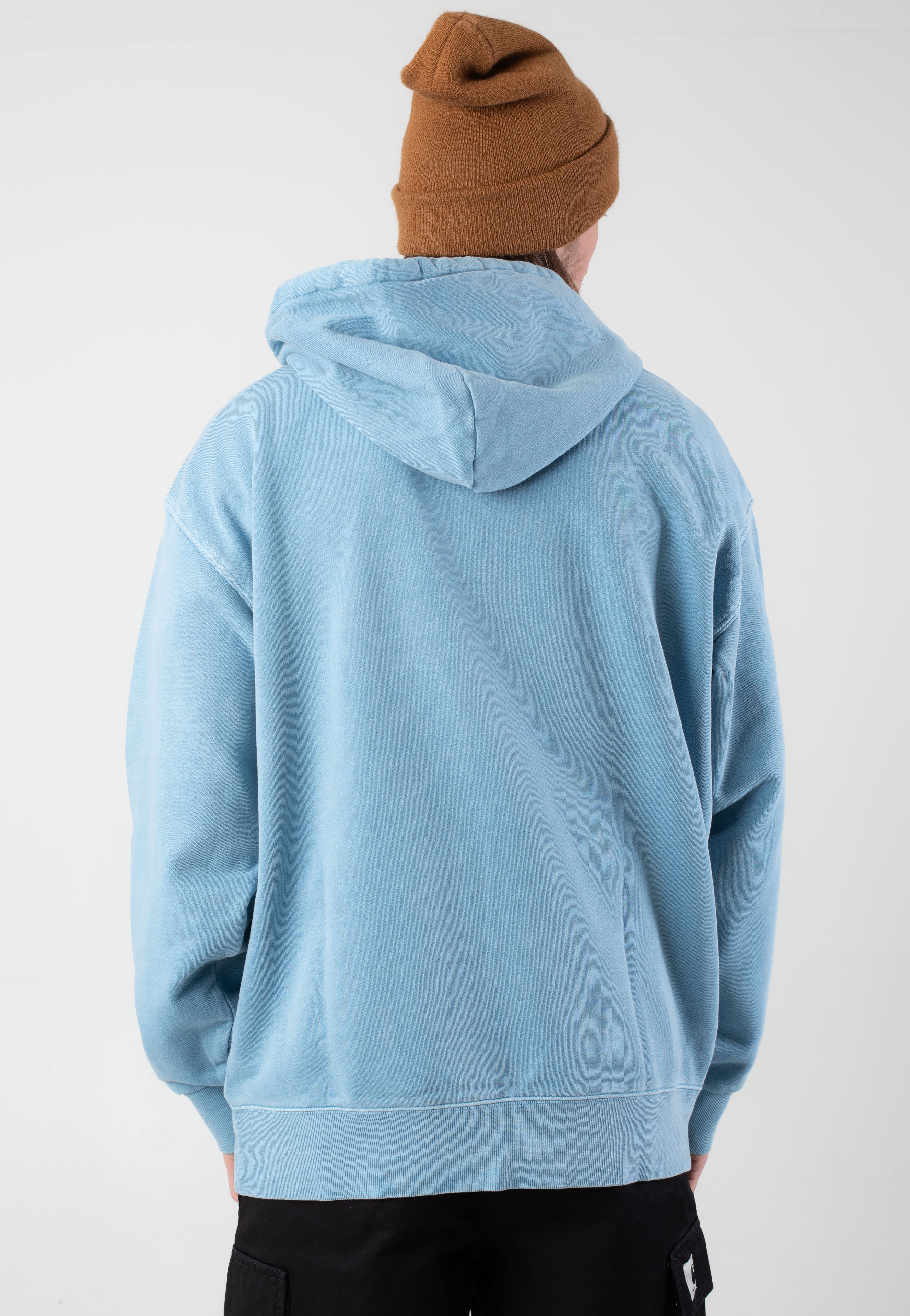 Carhartt WIP - Hooded Nelson Garment Dyed Clay Blue - Hoodie | Men-Image