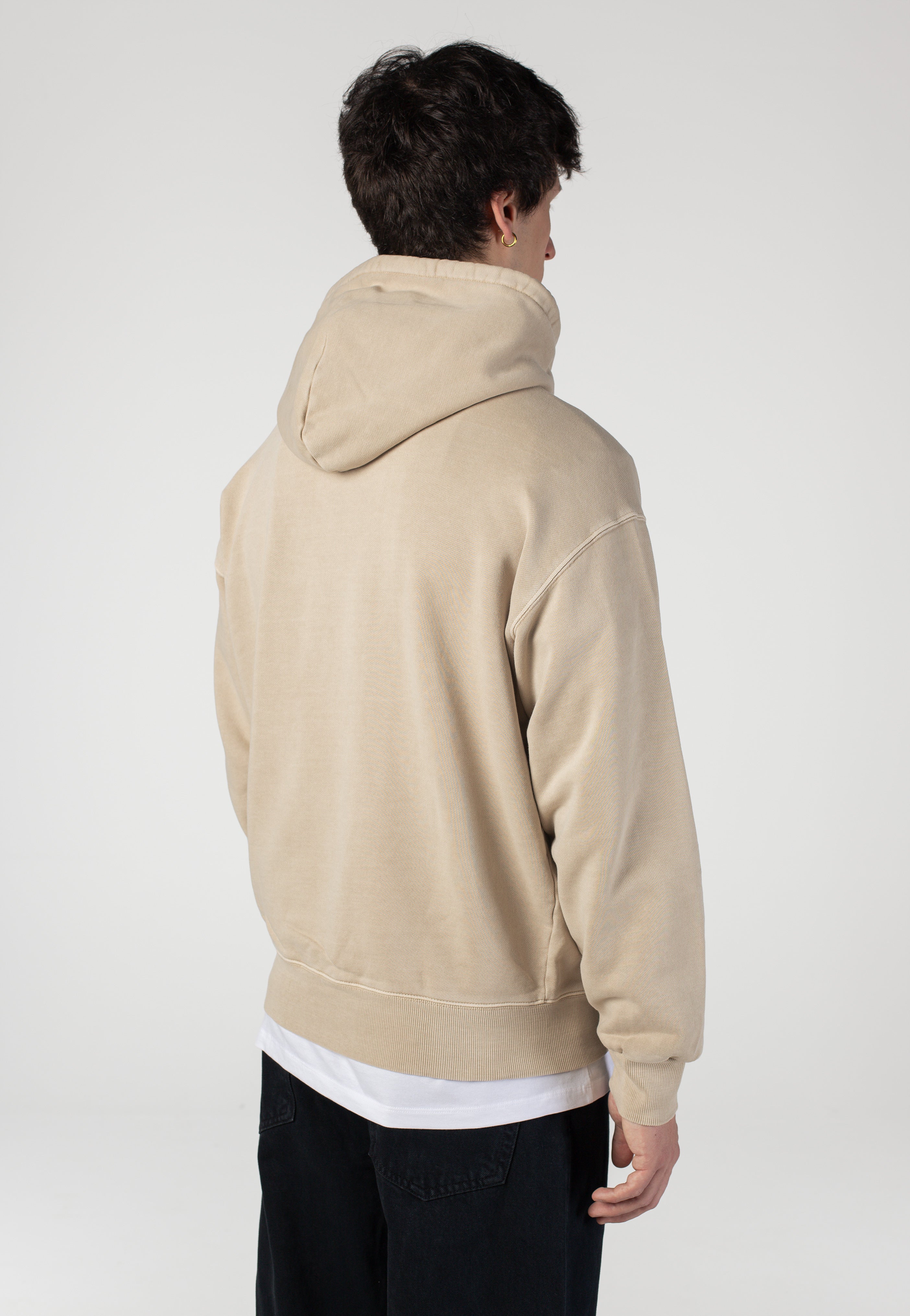 Carhartt WIP - Hooded Nelson Garment Dyed Fleur De Sel - Hoodie | Men-Image