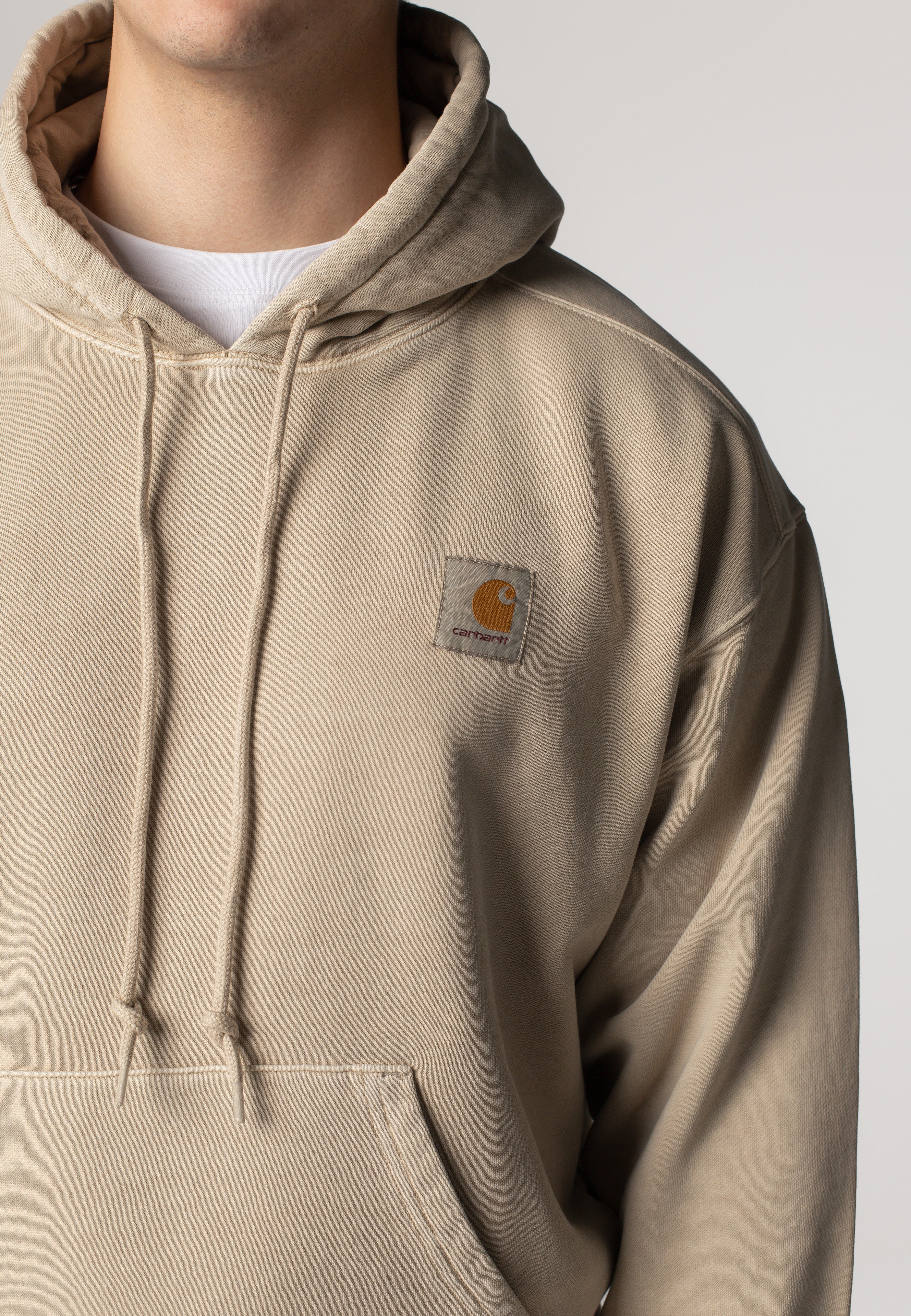 Carhartt WIP - Hooded Nelson Garment Dyed Fleur De Sel - Hoodie | Men-Image