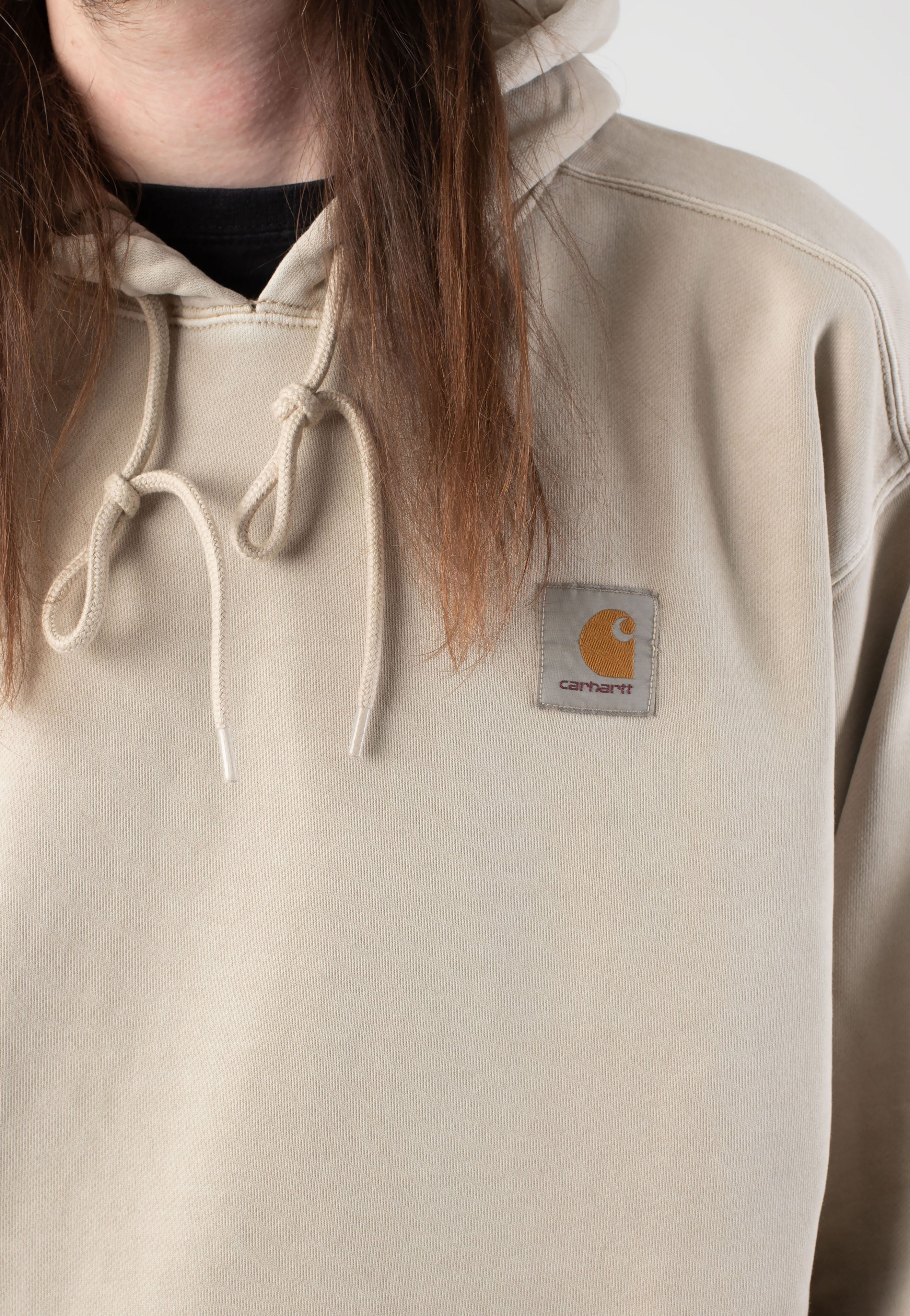 Carhartt WIP - Hooded Nelson Garment Dyed Fleur De Sel - Hoodie | Men-Image