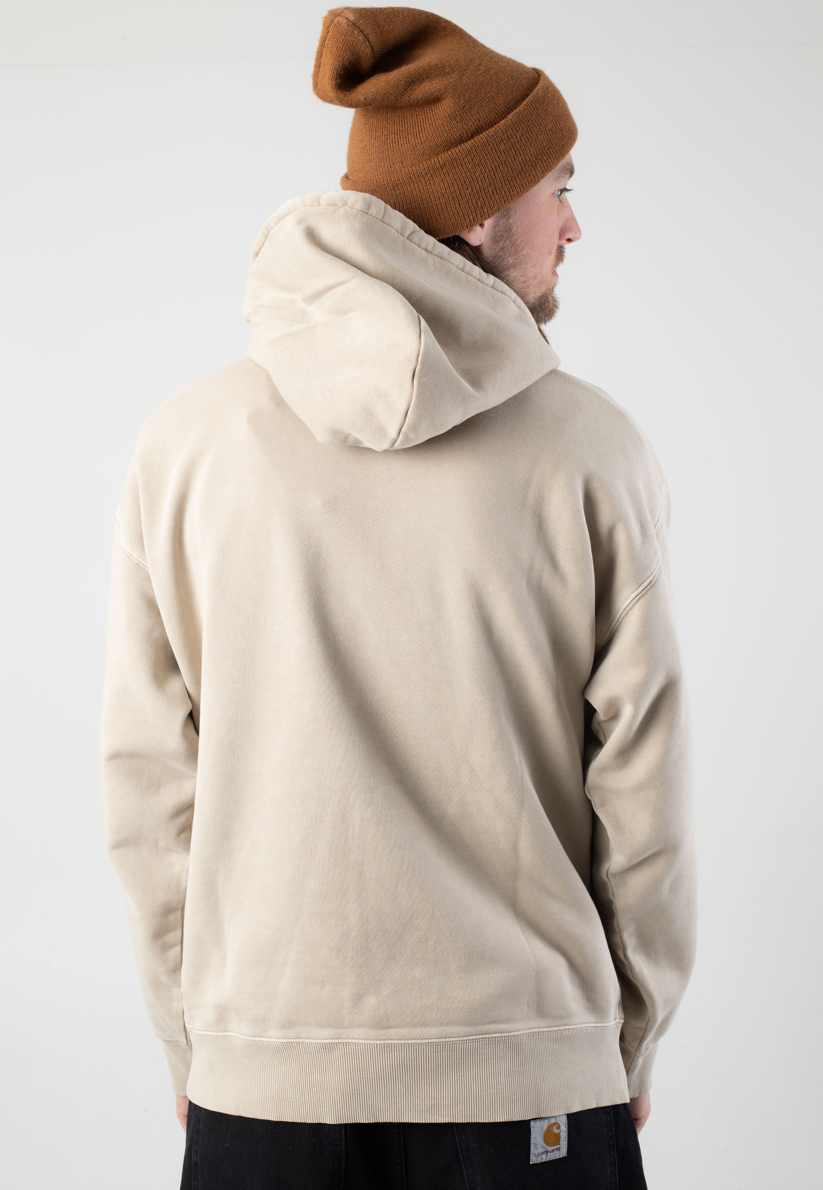 Carhartt WIP - Hooded Nelson Garment Dyed Fleur De Sel - Hoodie | Men-Image