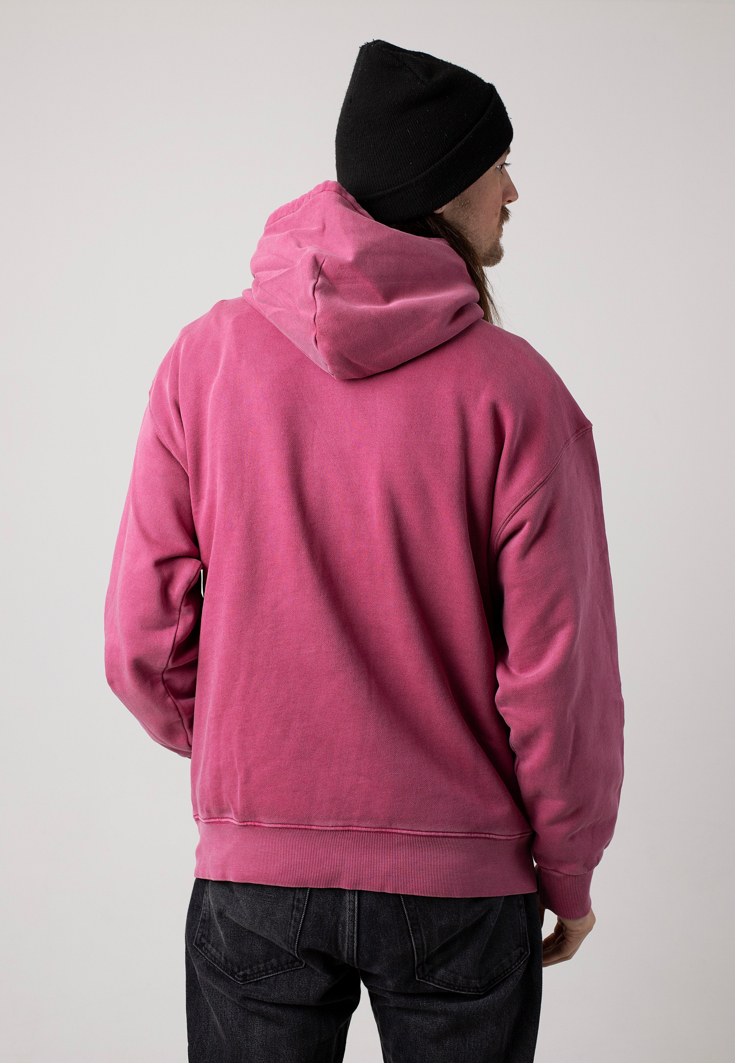 Carhartt WIP - Hooded Nelson Garment Dyed Magenta - Hoodie | Men-Image
