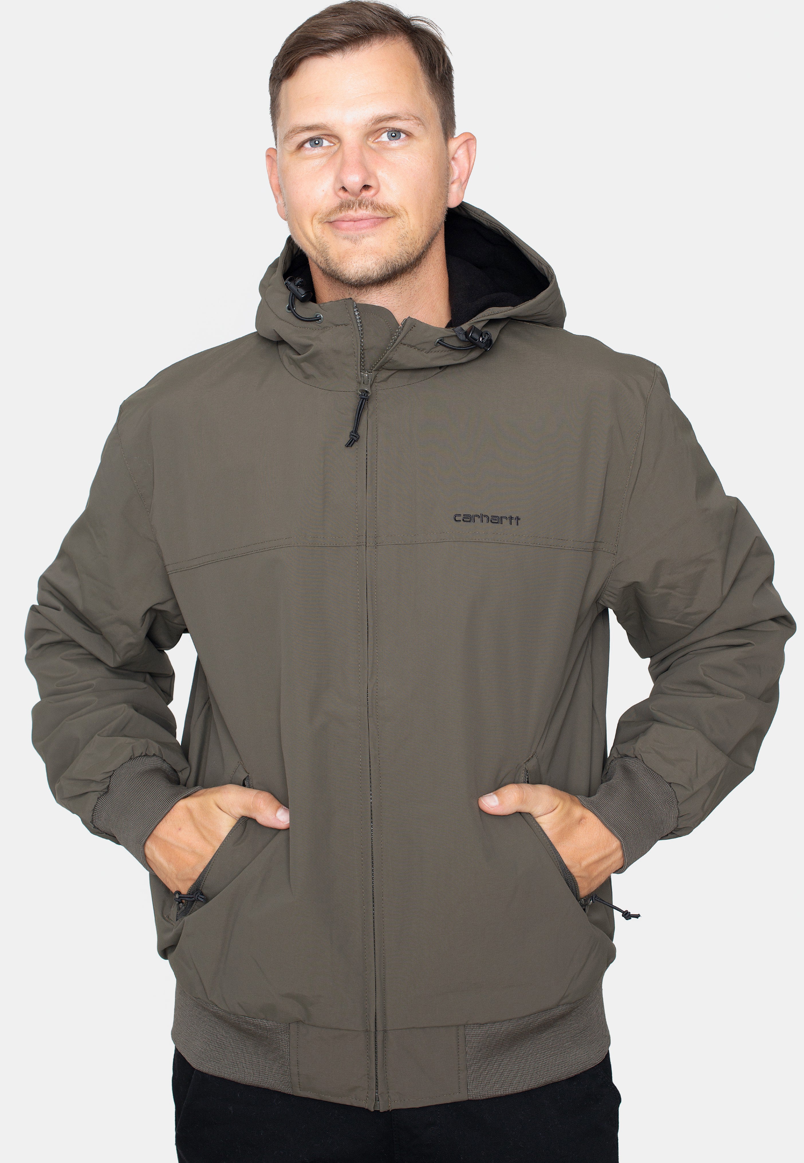 Carhartt WIP - Hooded Sail Cypress/Black - Jacket | Men-Image
