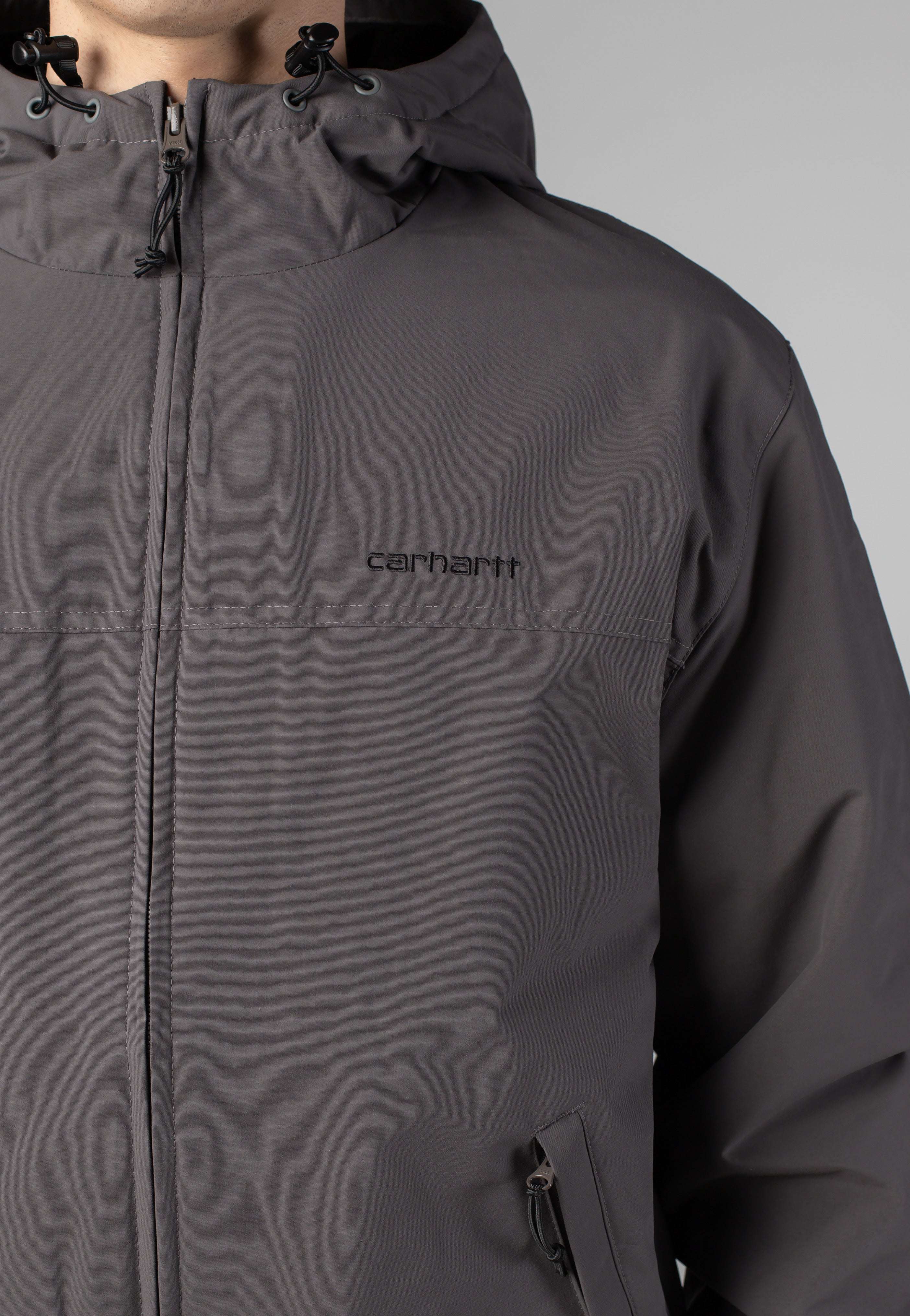 Carhartt WIP - Hooded Sail Porphyry/Black - Jacket | Men-Image