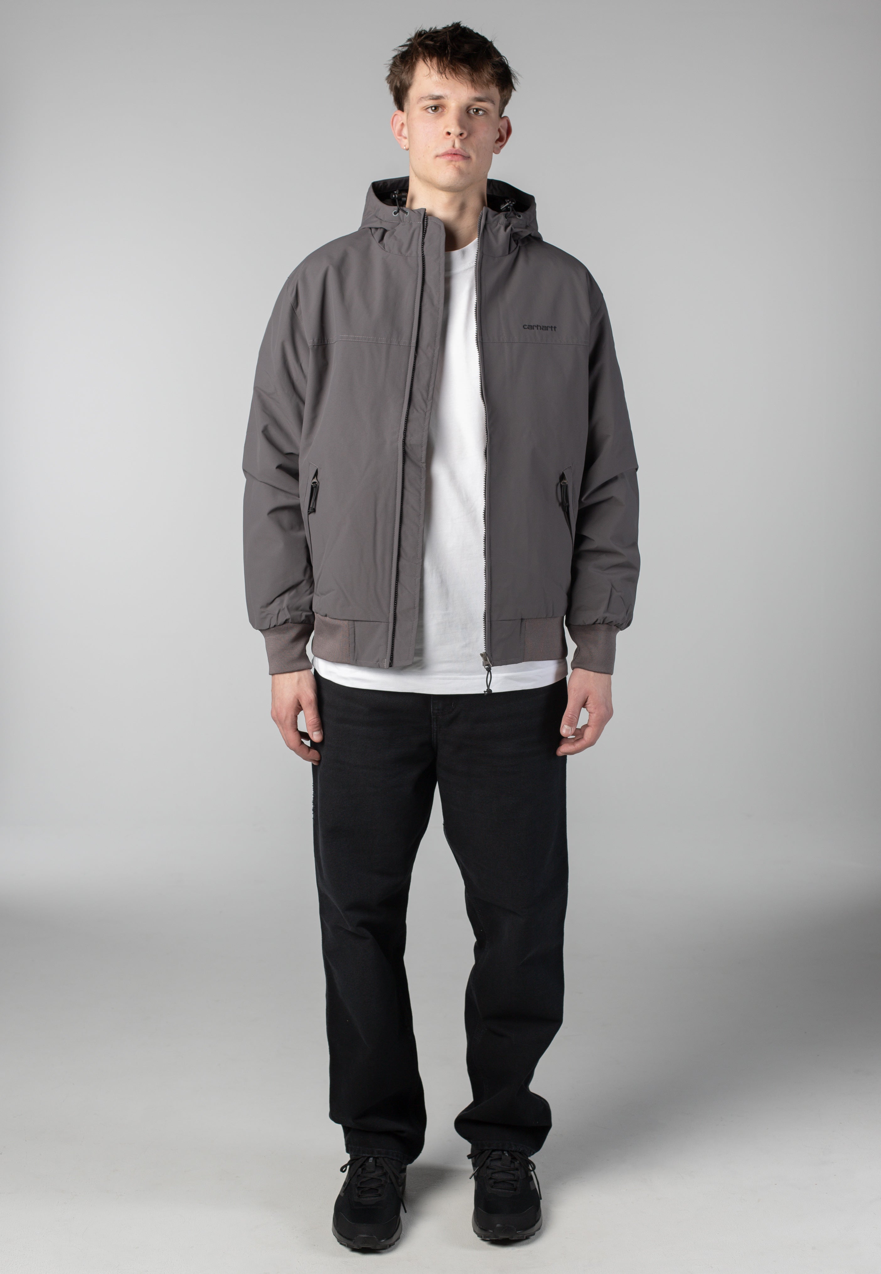 Carhartt WIP - Hooded Sail Porphyry/Black - Jacket | Men-Image