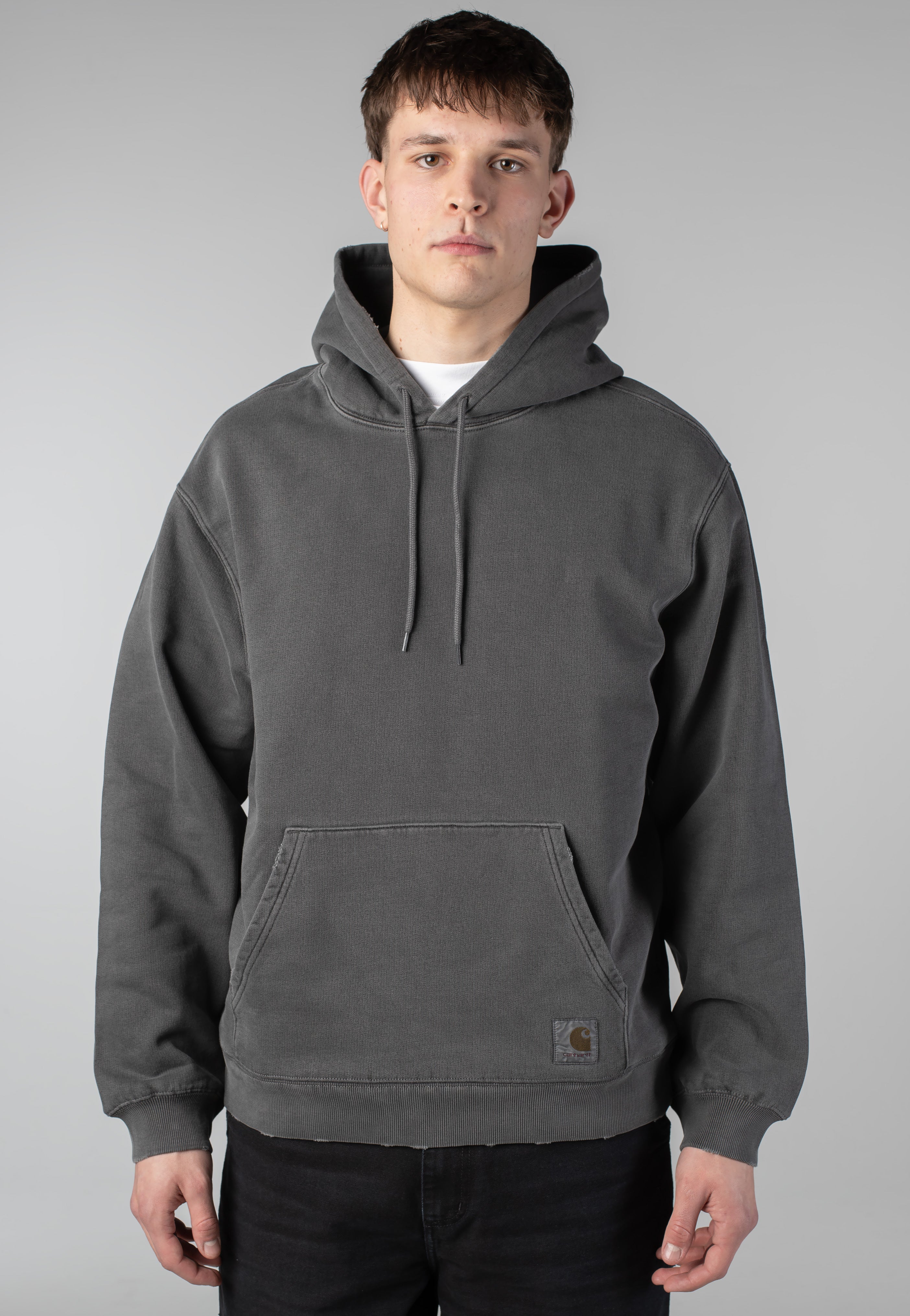 Carhartt WIP Hooded Torion Grind Wash Black - Hoodie | Impericon