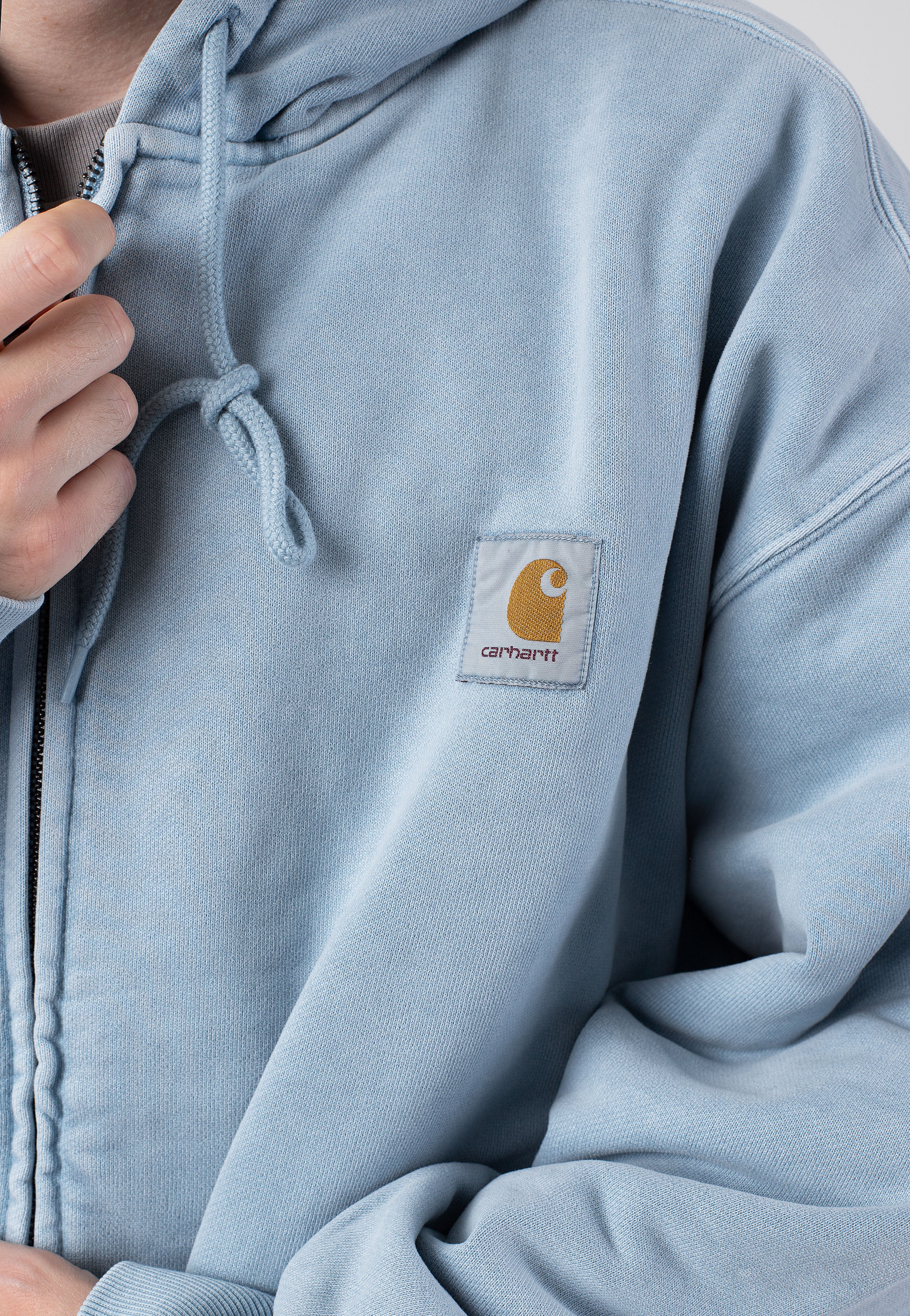 Carhartt WIP - Hooded Vista Garment Dyed Dusty Ice - Jacket | Men-Image