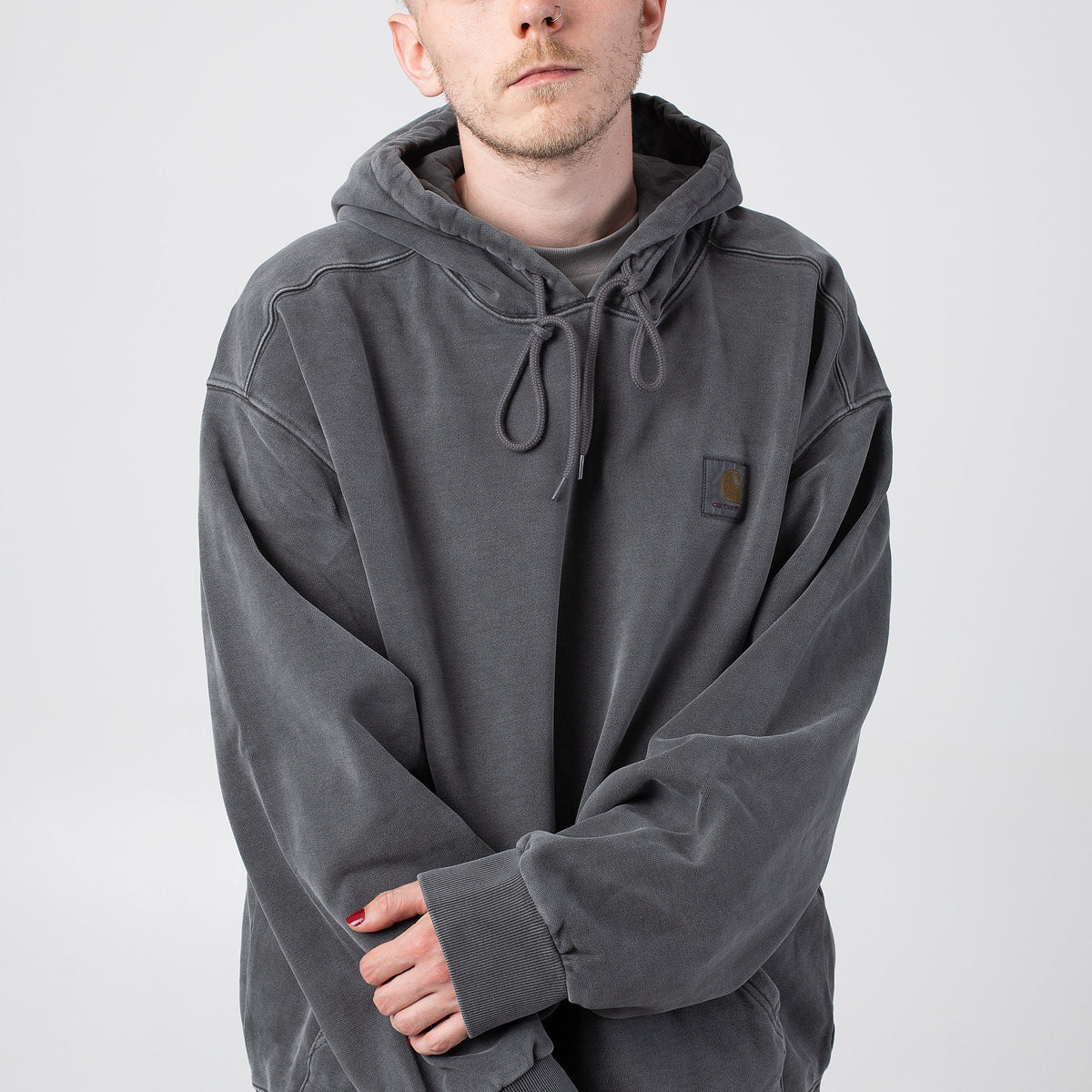 Carhartt WIP - Hooded Vista Garment Dyed Graphite - Hoodie | Impericon